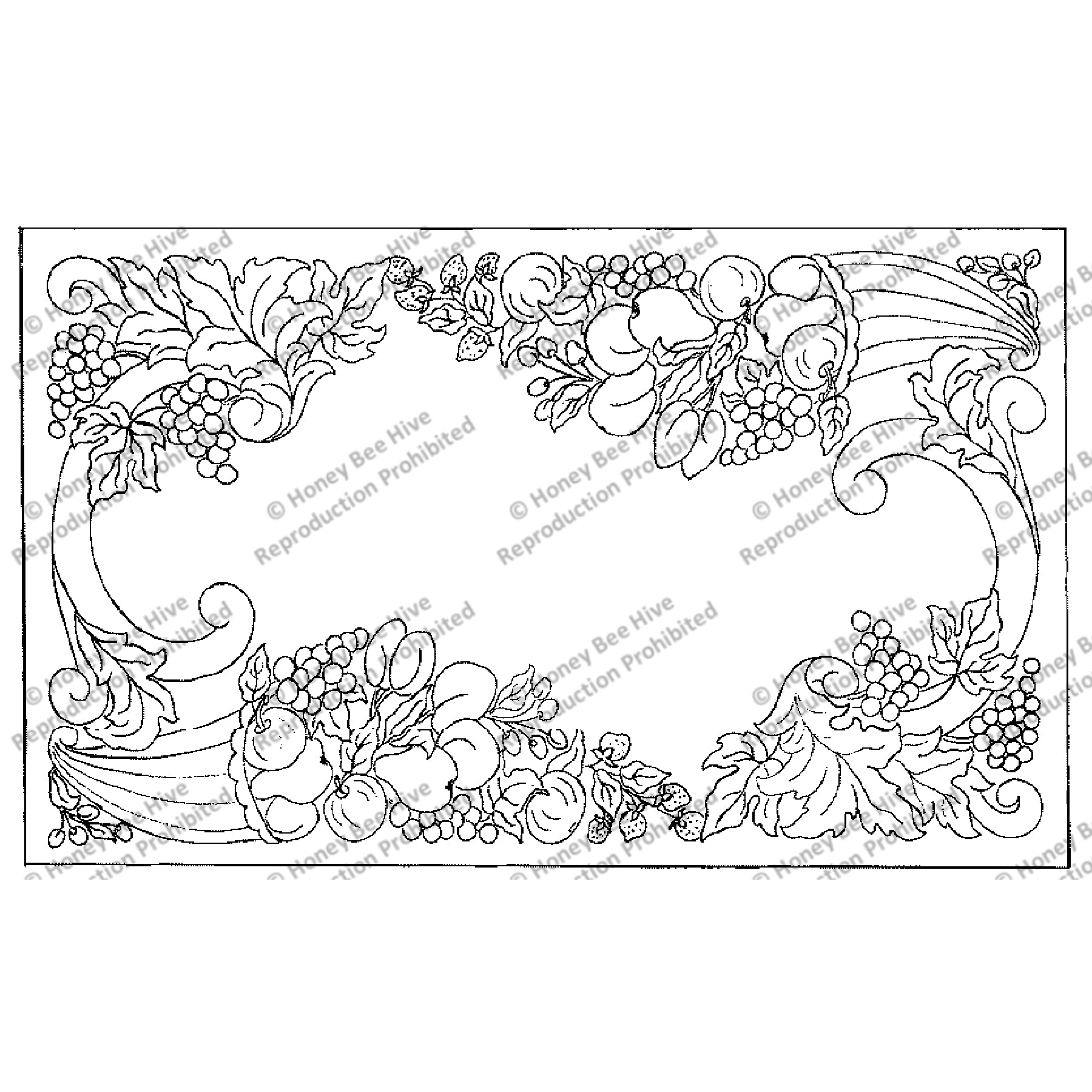 Refreshment, rug hooking pattern