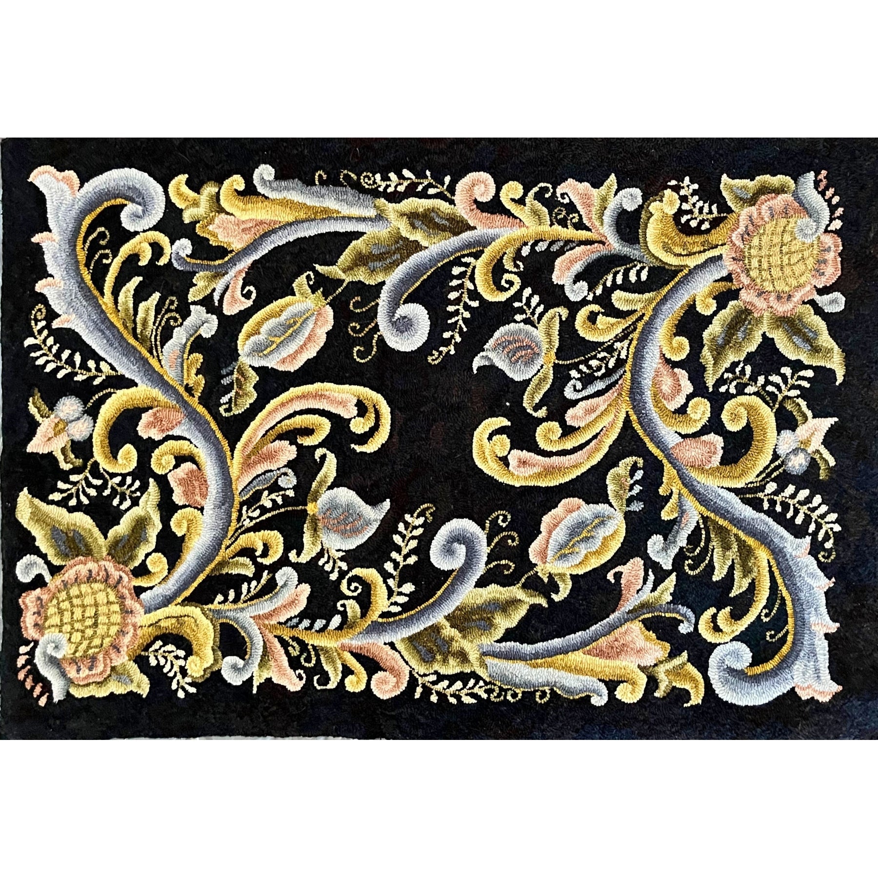 Telemark, rug hooked by Dawn Hebert