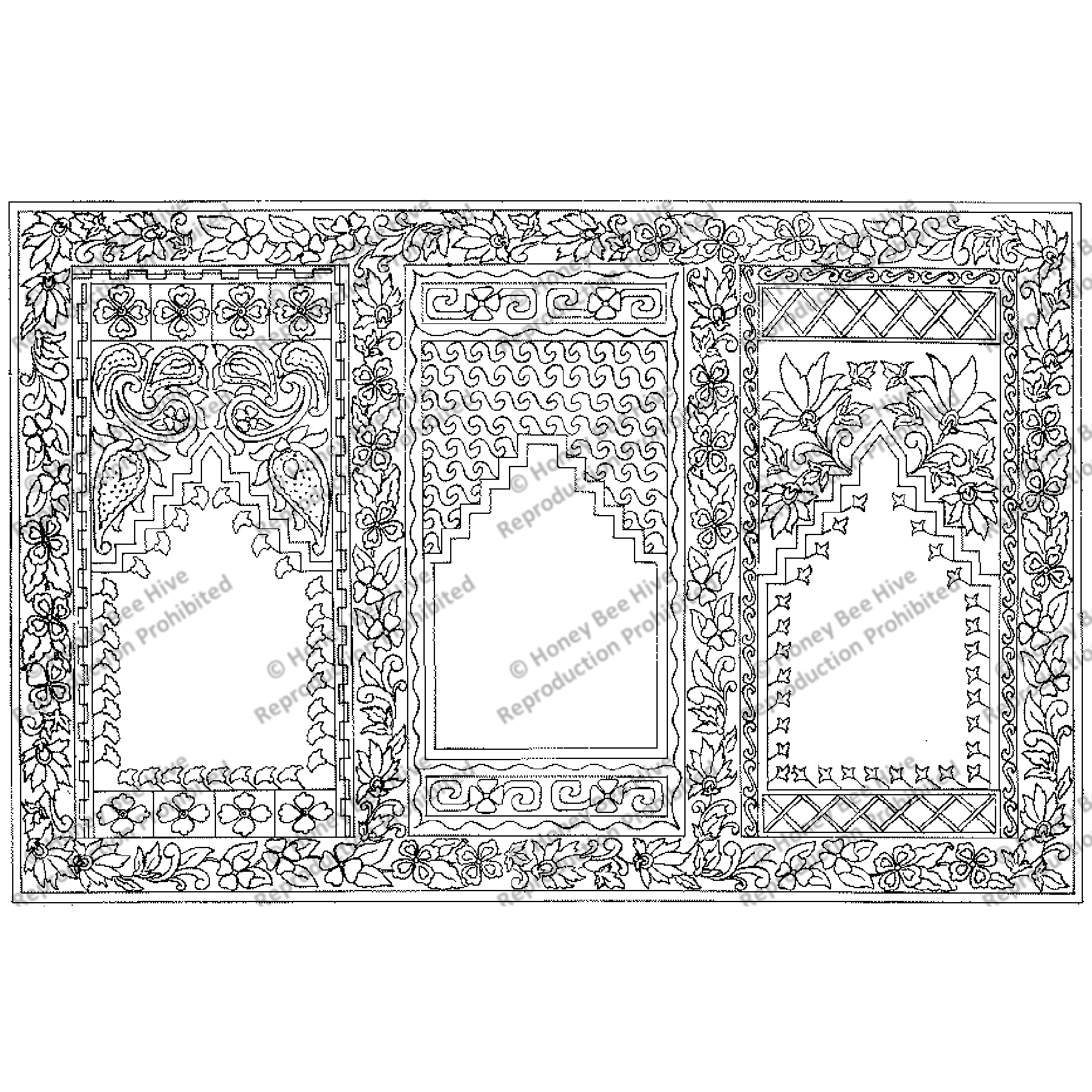 Corinthian Prayer, rug hooking pattern