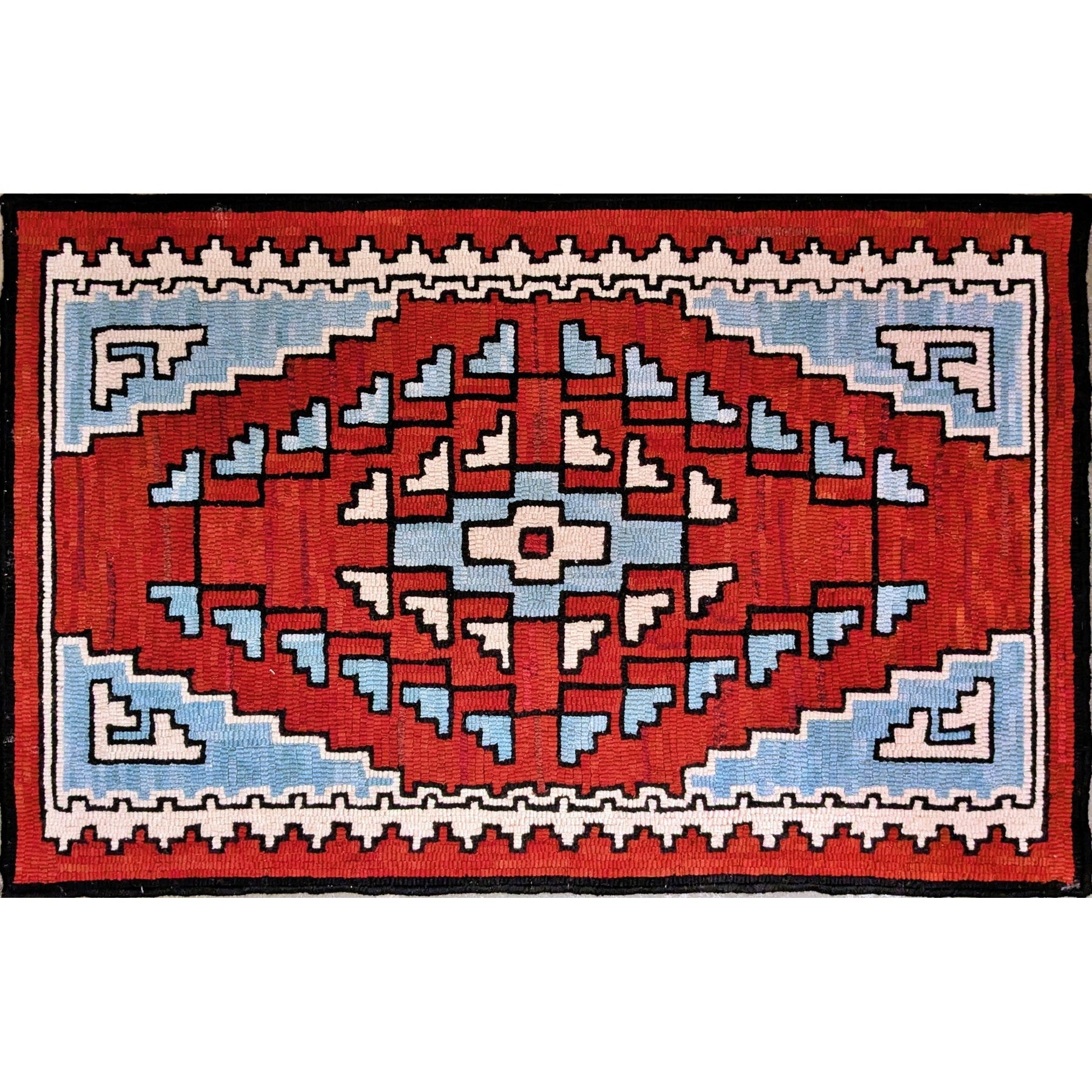 Navajo, rug hooked by Penny Emerick