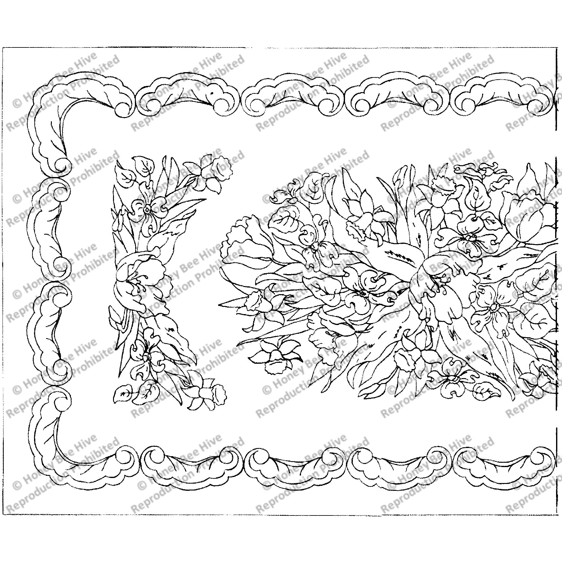 Susie, rug hooking pattern