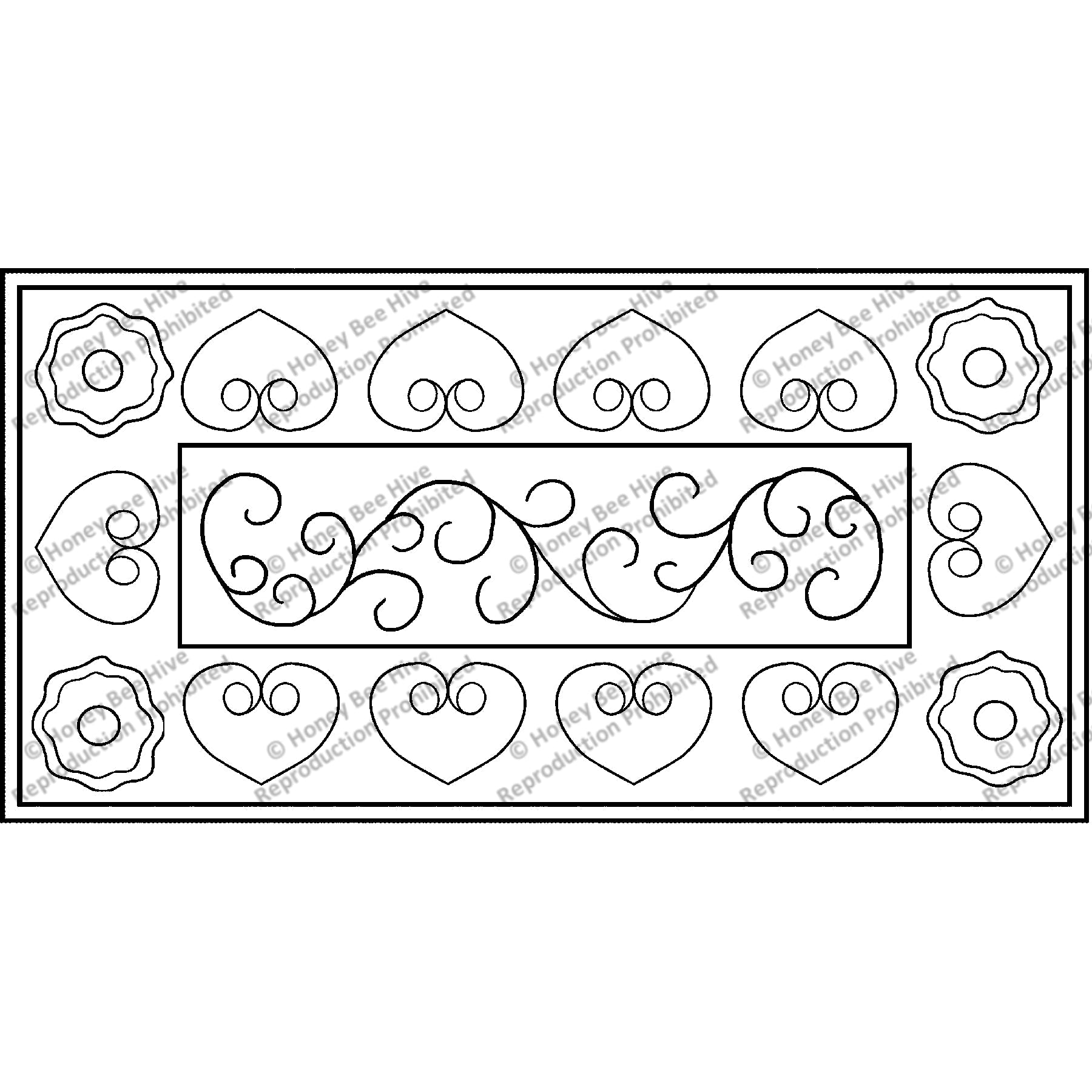 One More Time, rug hooking pattern