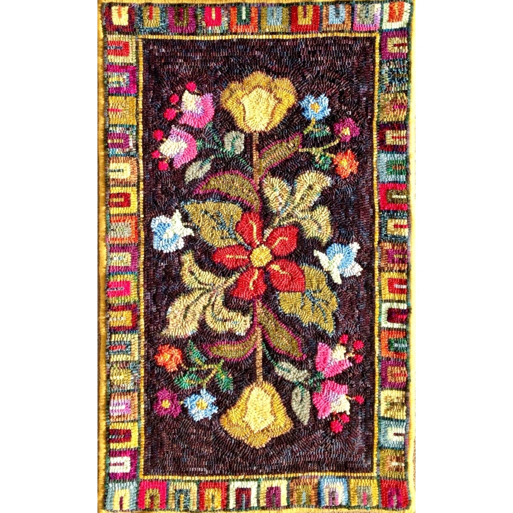 Nice and Easy, rug hooked by Ania Knap