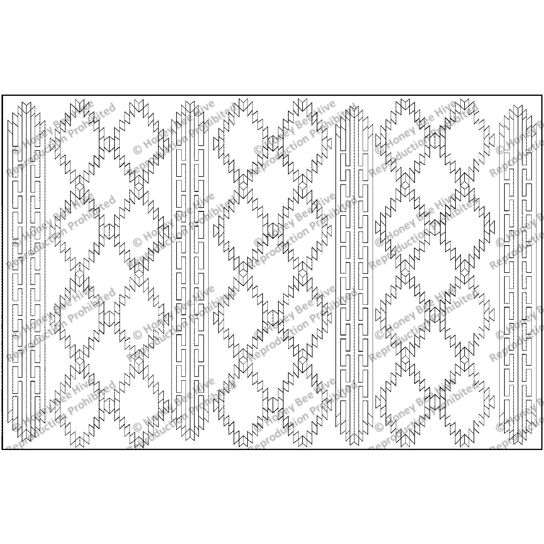 Wide Ruins, rug hooking pattern