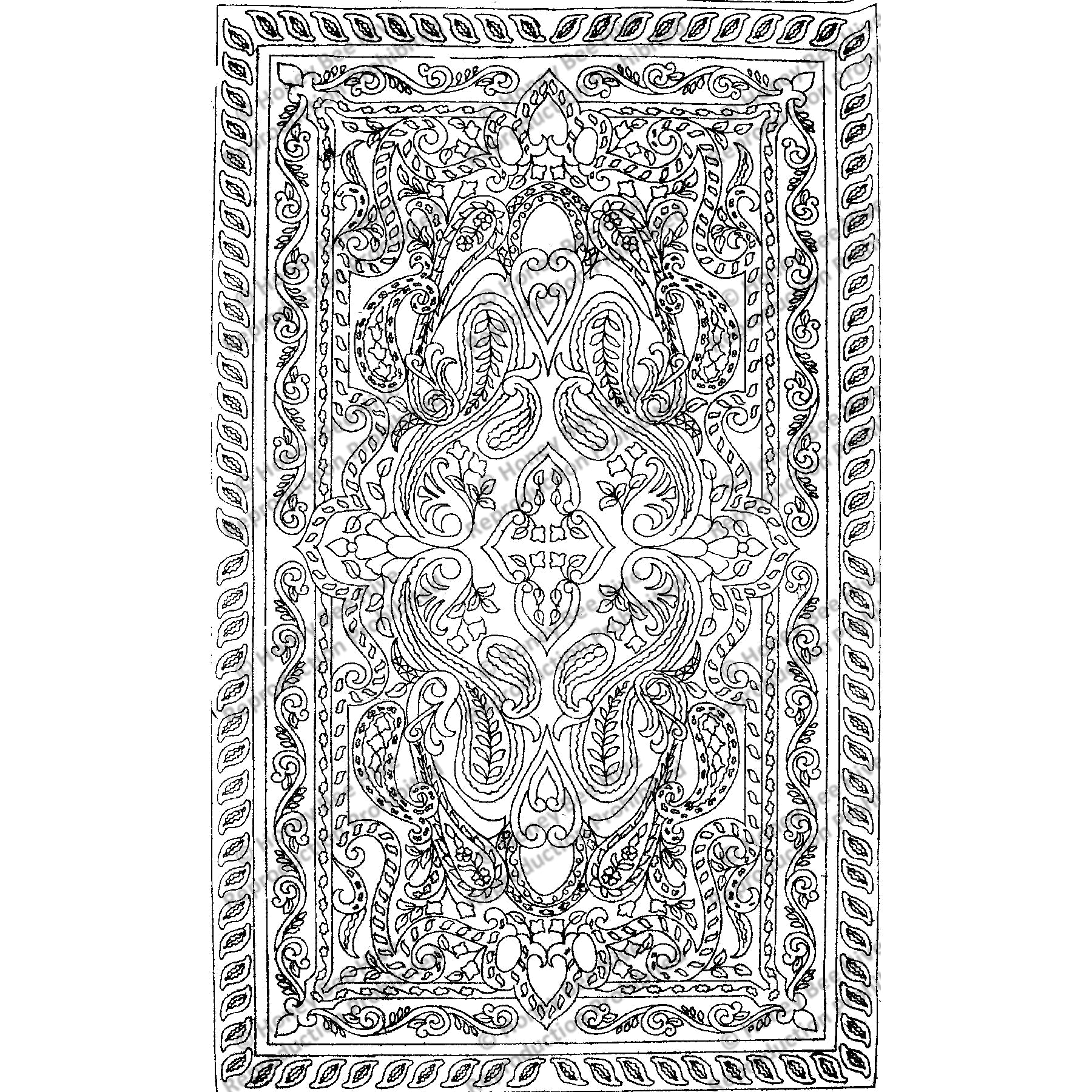 Cacimaeres, rug hooking pattern