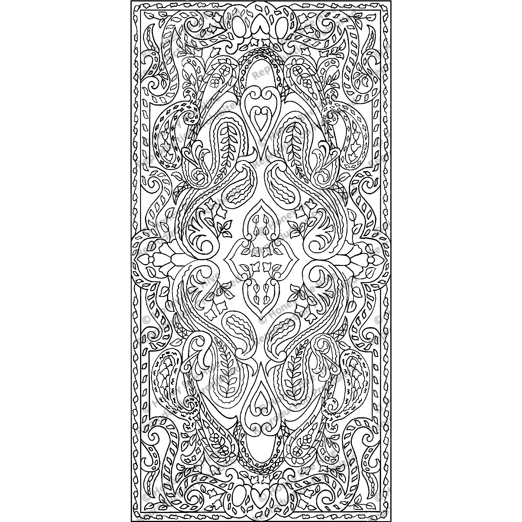 Medi-Cachimaeres, rug hooking pattern