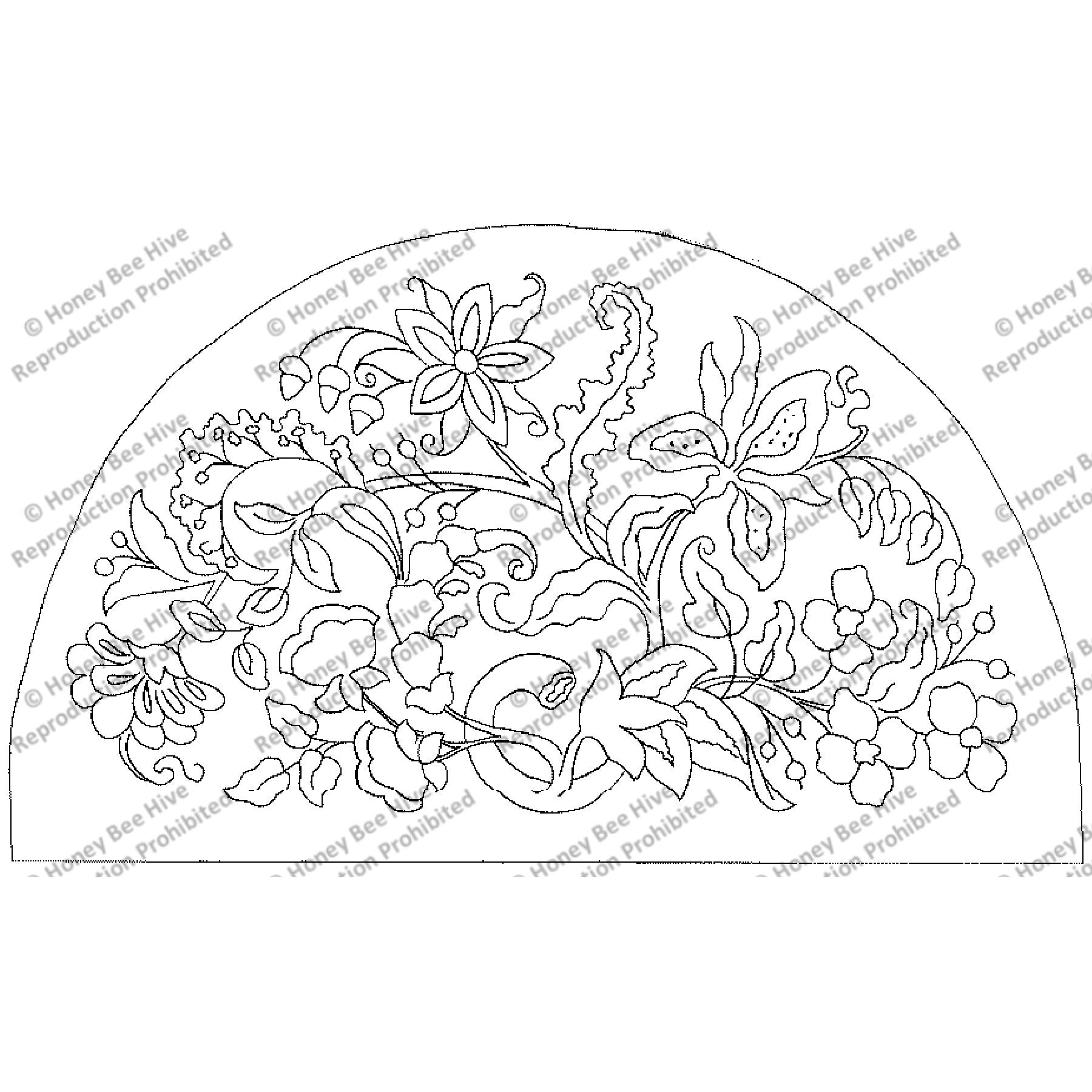 Janelle, rug hooking pattern