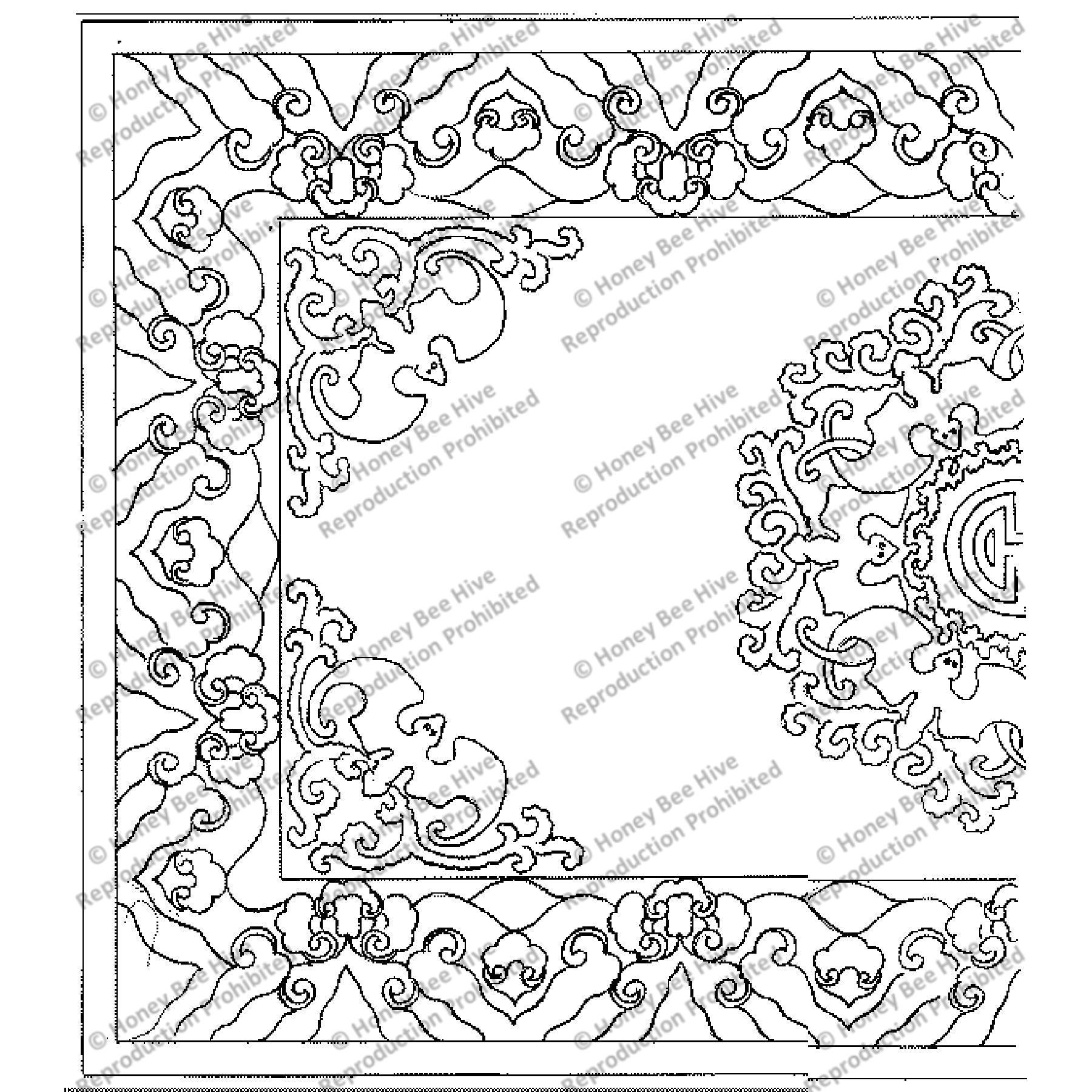 Sixth Happines, rug hooking pattern