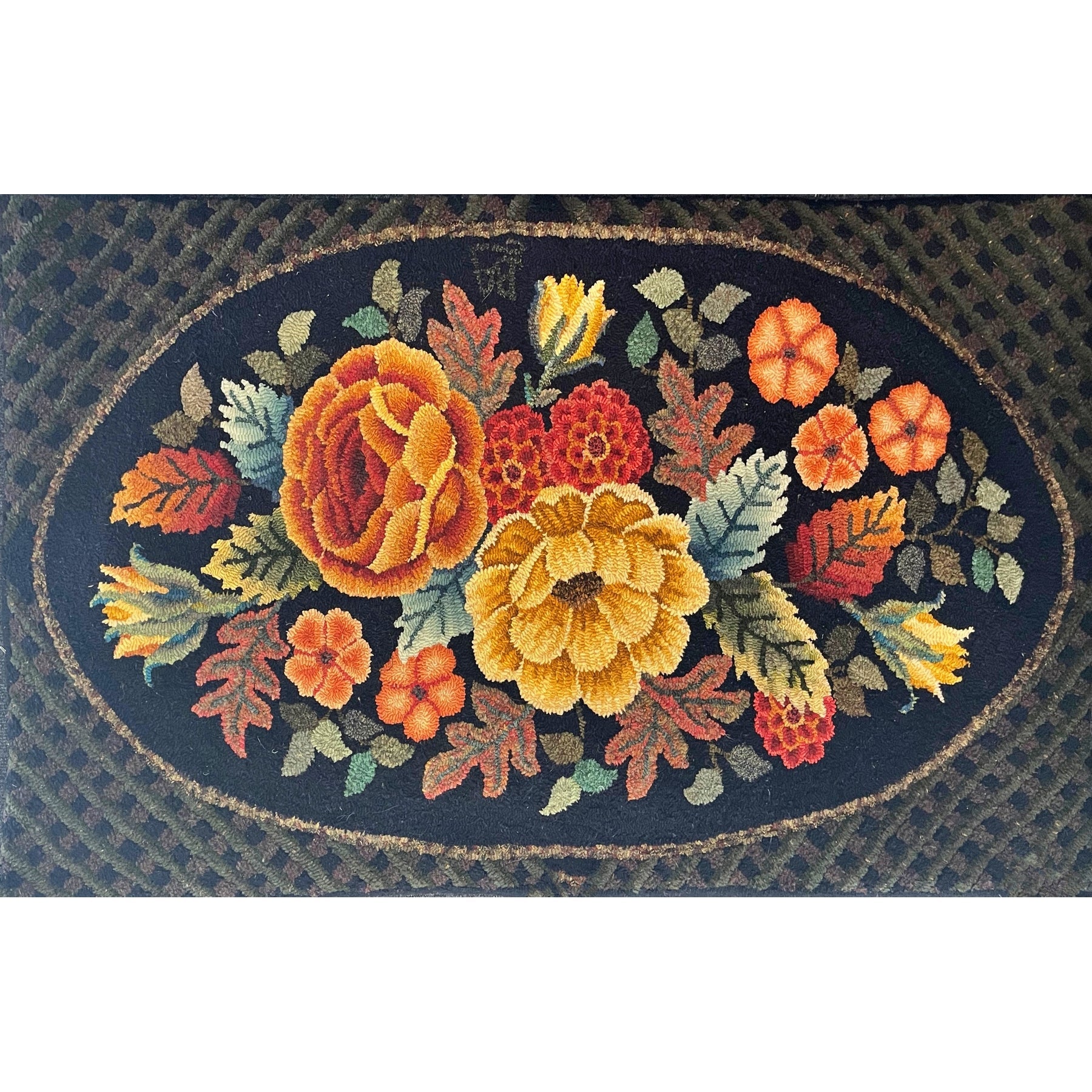 Amanda, rug hooked by Brenda Anderson