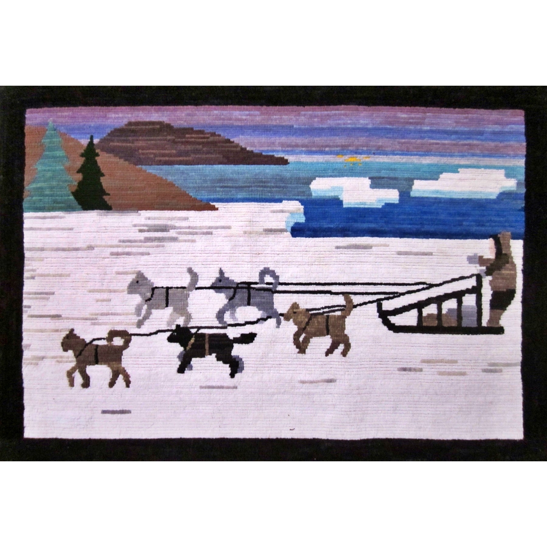 Classic Grenfell, rug hooked by Ruth Simpson