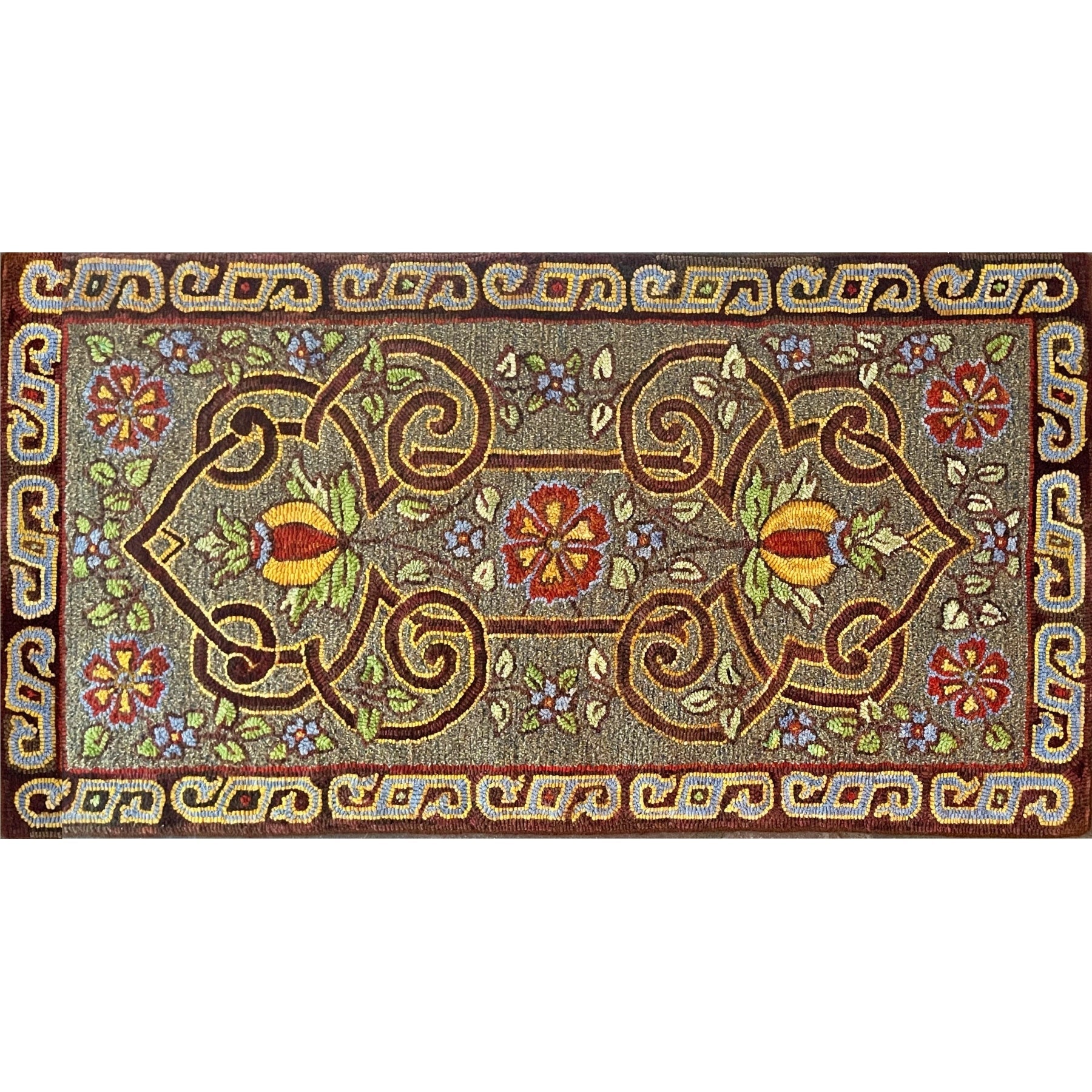 Rug Hooking Pattern: Persian Melody (1393) | Honey Bee Hive Rug