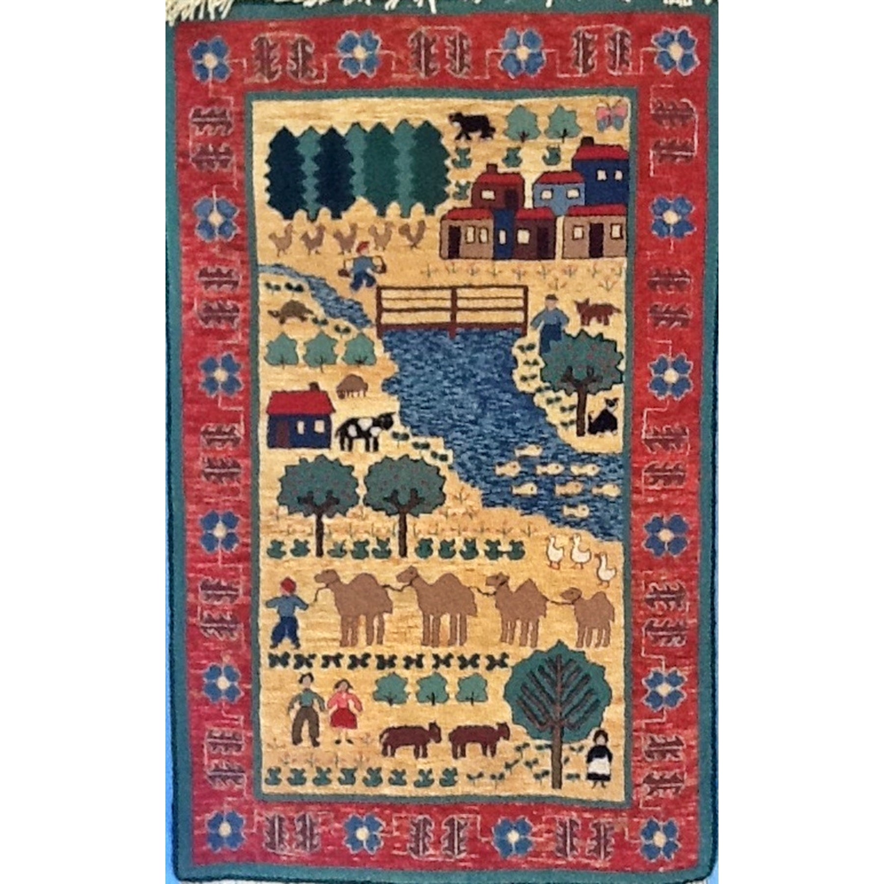 Gabbeh, rug hooked by Dorothy Brown