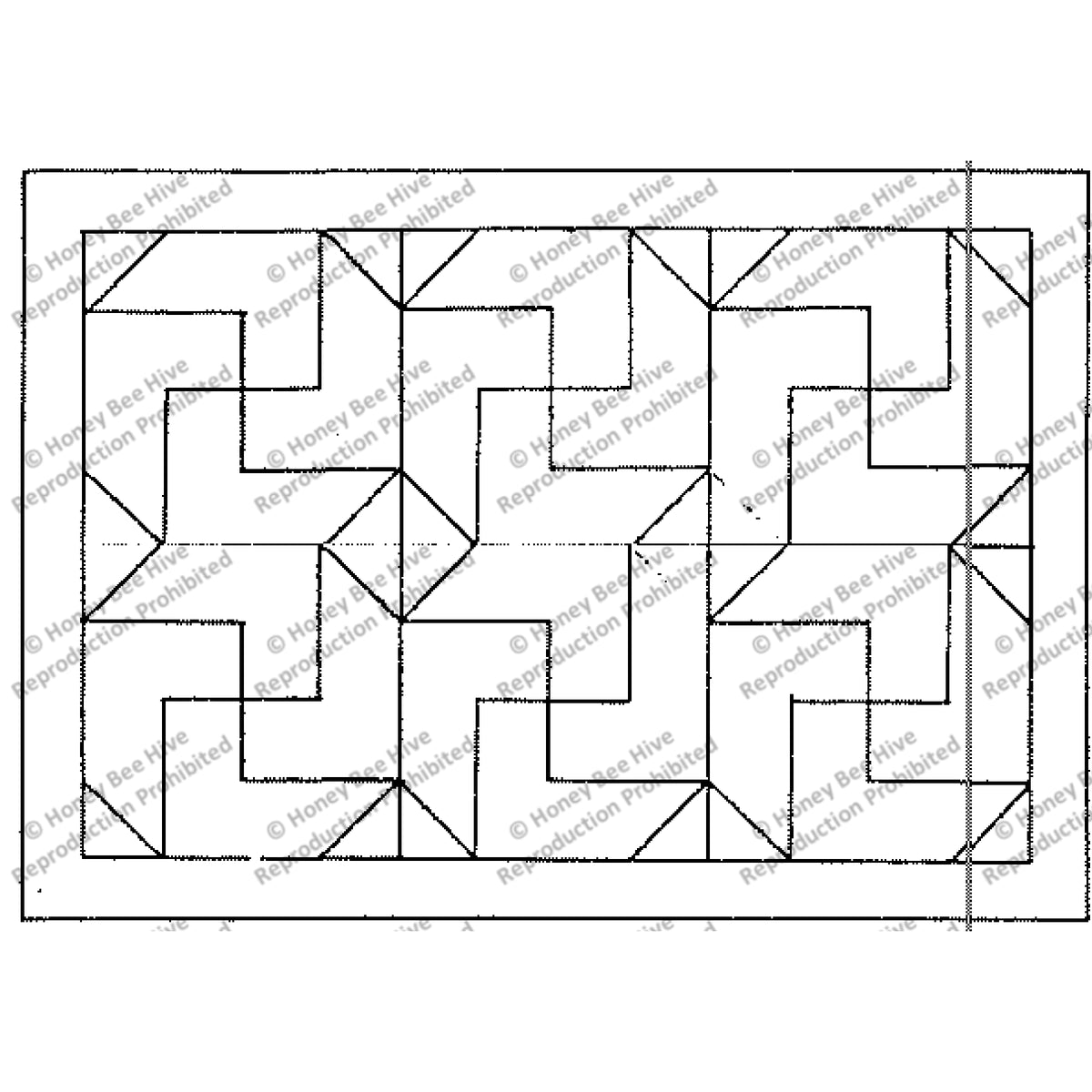Double Take, rug hooking pattern