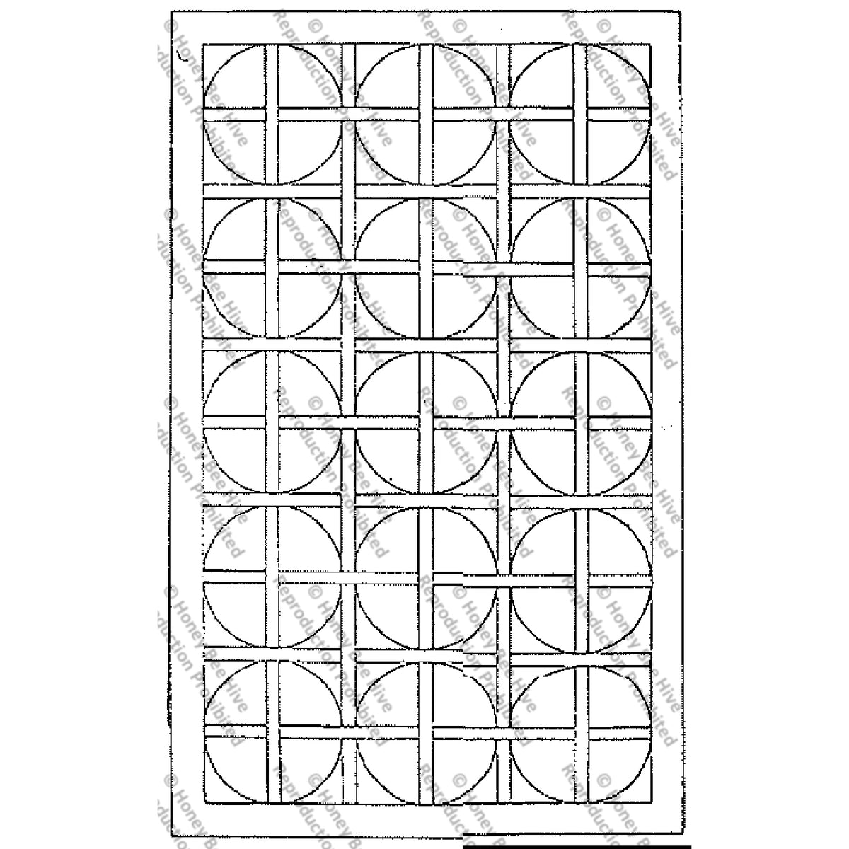 Kaliedescope, rug hooking pattern