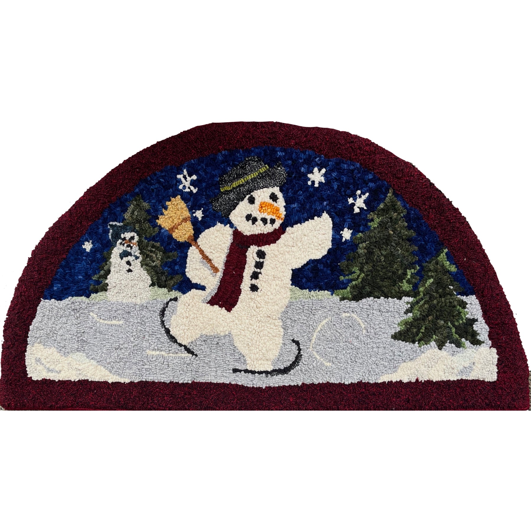 Winter Magic, rug hooked by Jessica Petersom