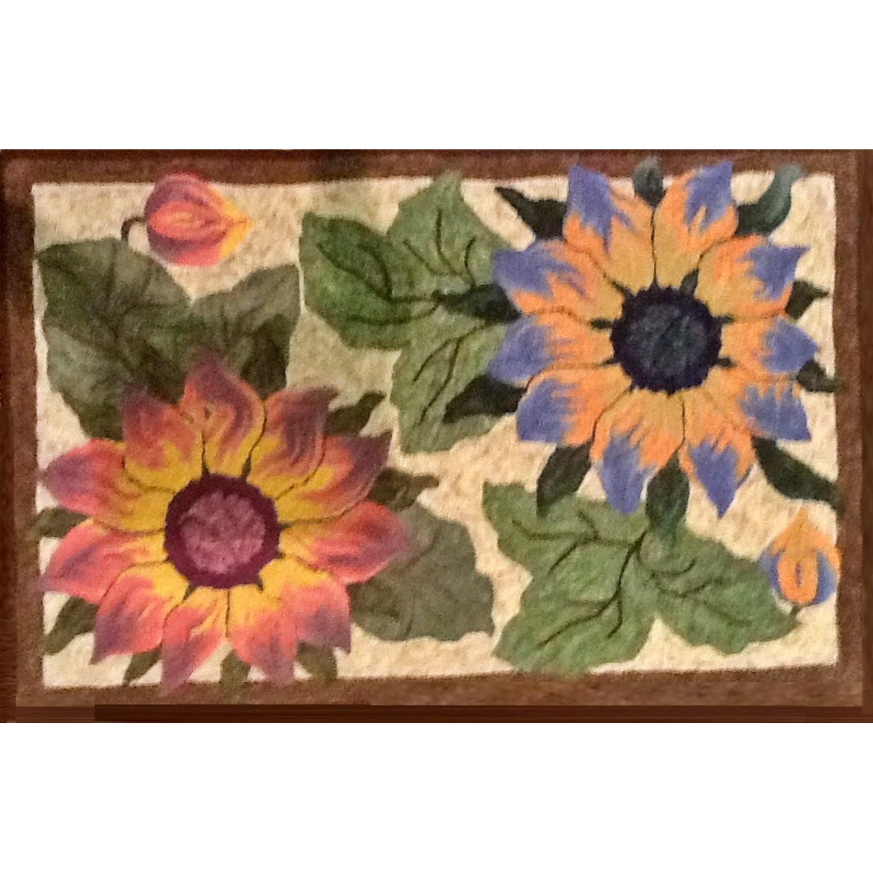 High Wide & Handsome, rug hooked by CeAnne Johnson