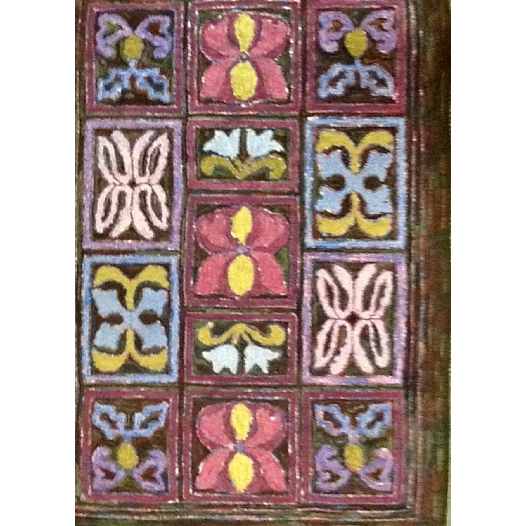 Erie Beadwork, rug hooked by Ken Huse