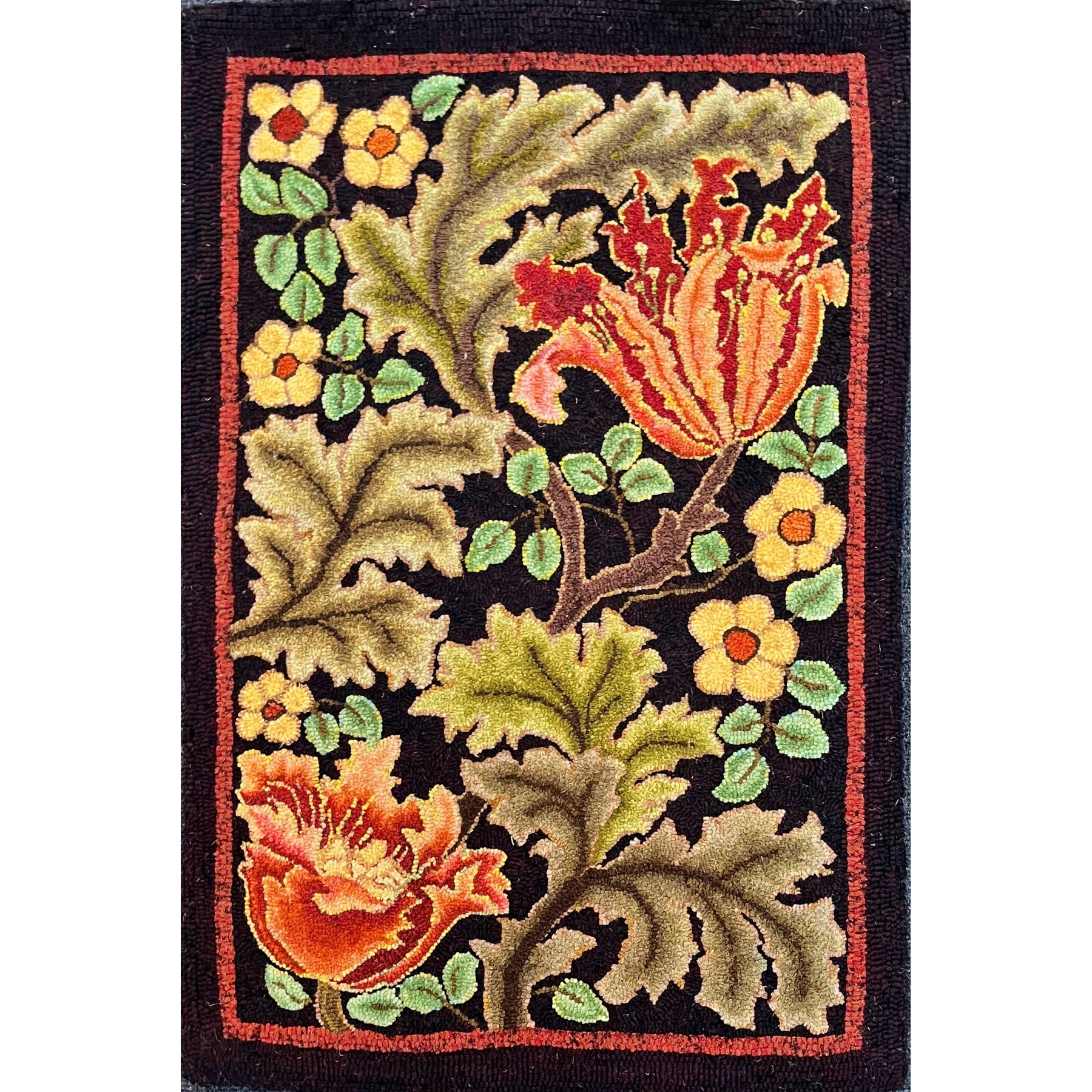 St James Morris, rug hooked by Benita Raleigh