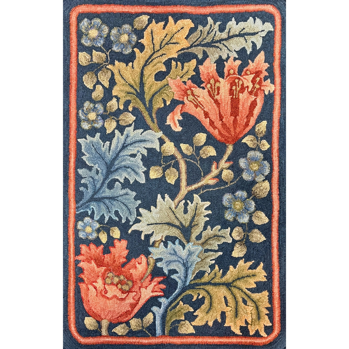 St James Morris, rug hooked by Susan Clarke