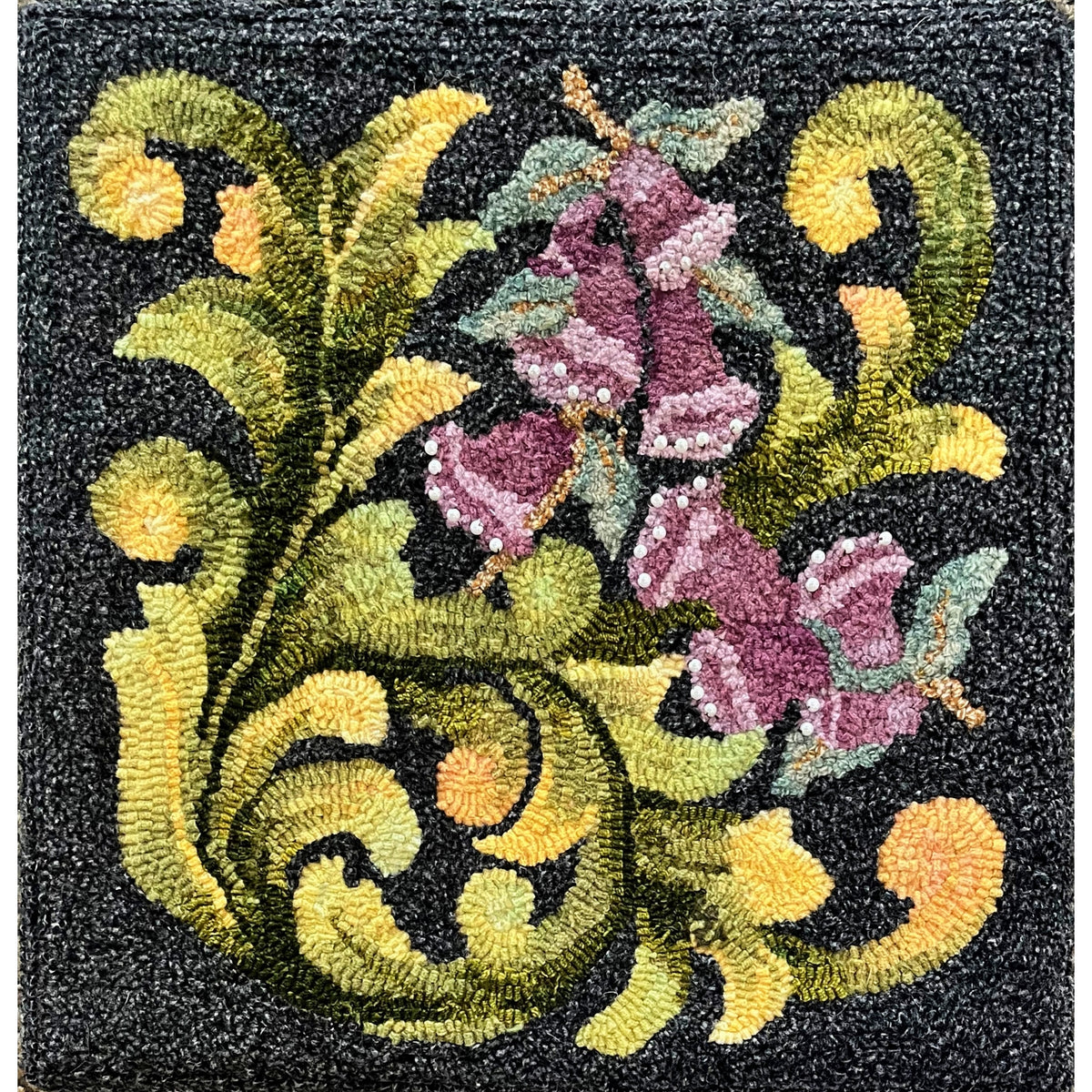 Lady Diana, rug hooked by Debbie Bogan