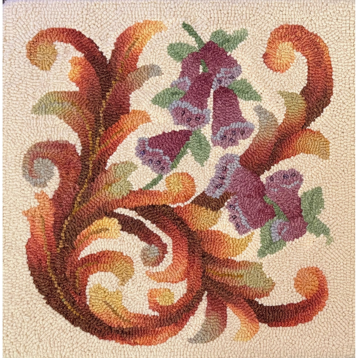 Lady Diana, rug hooked by Kathryn Kovaric