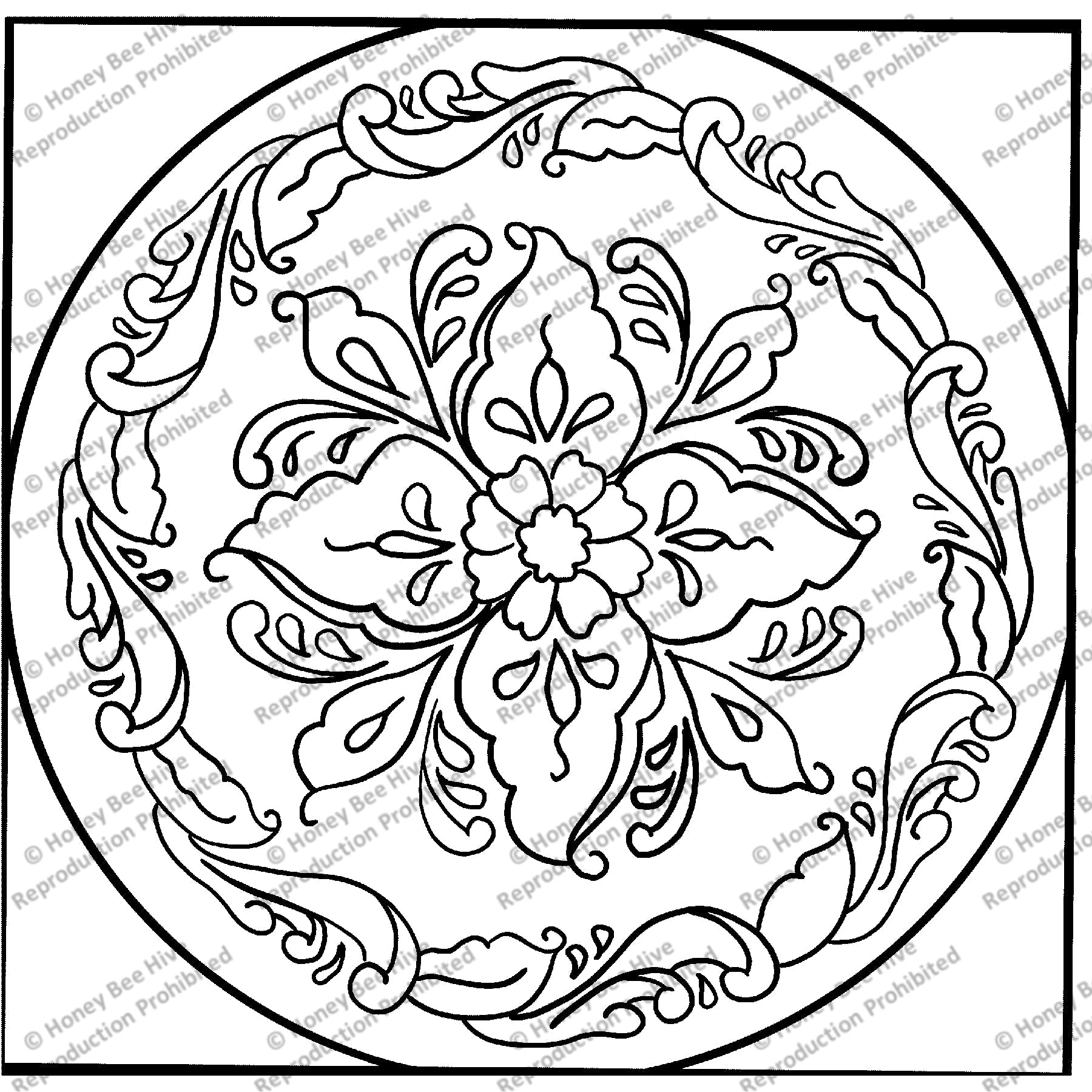 Hallingdal, rug hooking pattern