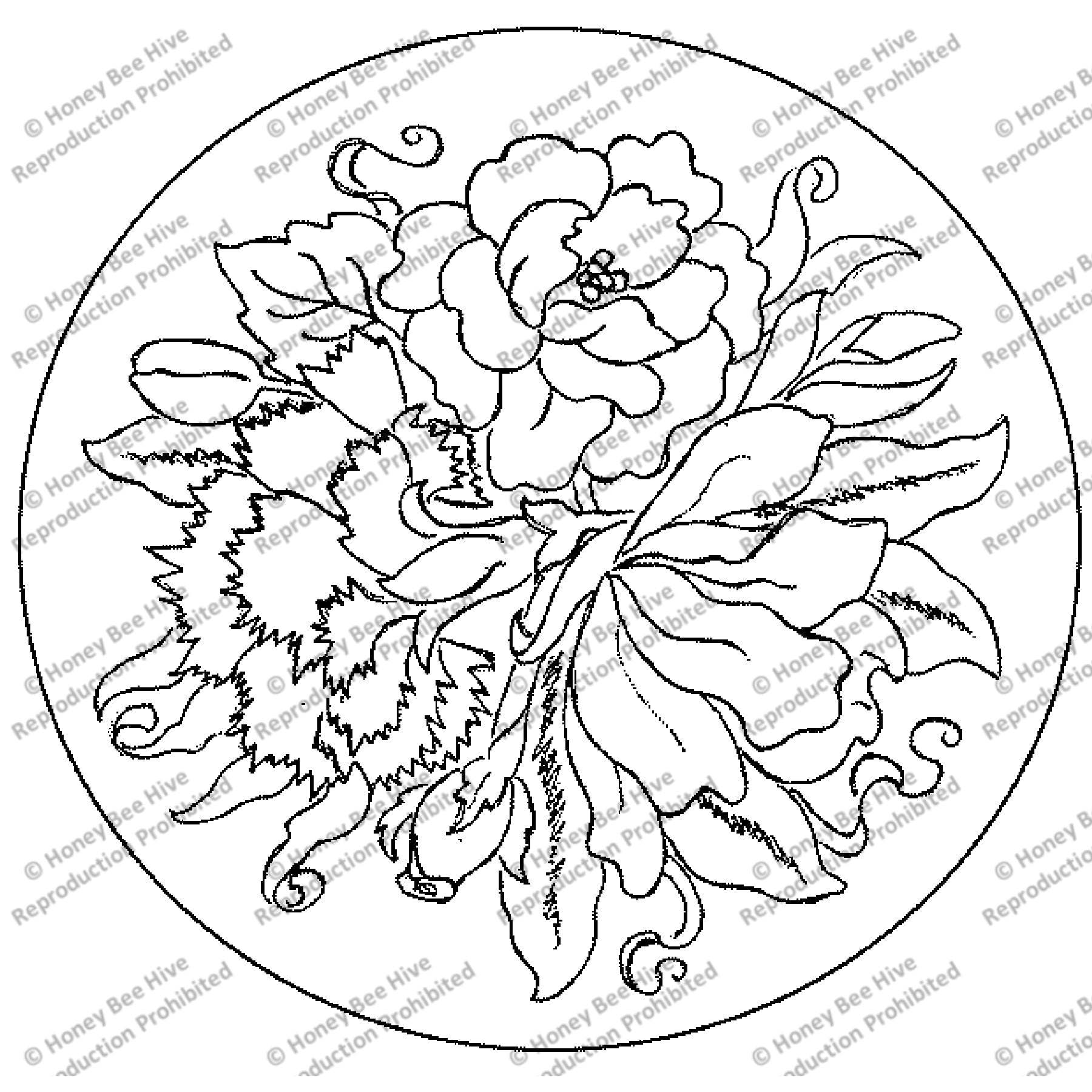 Sandra Jane, rug hooking pattern