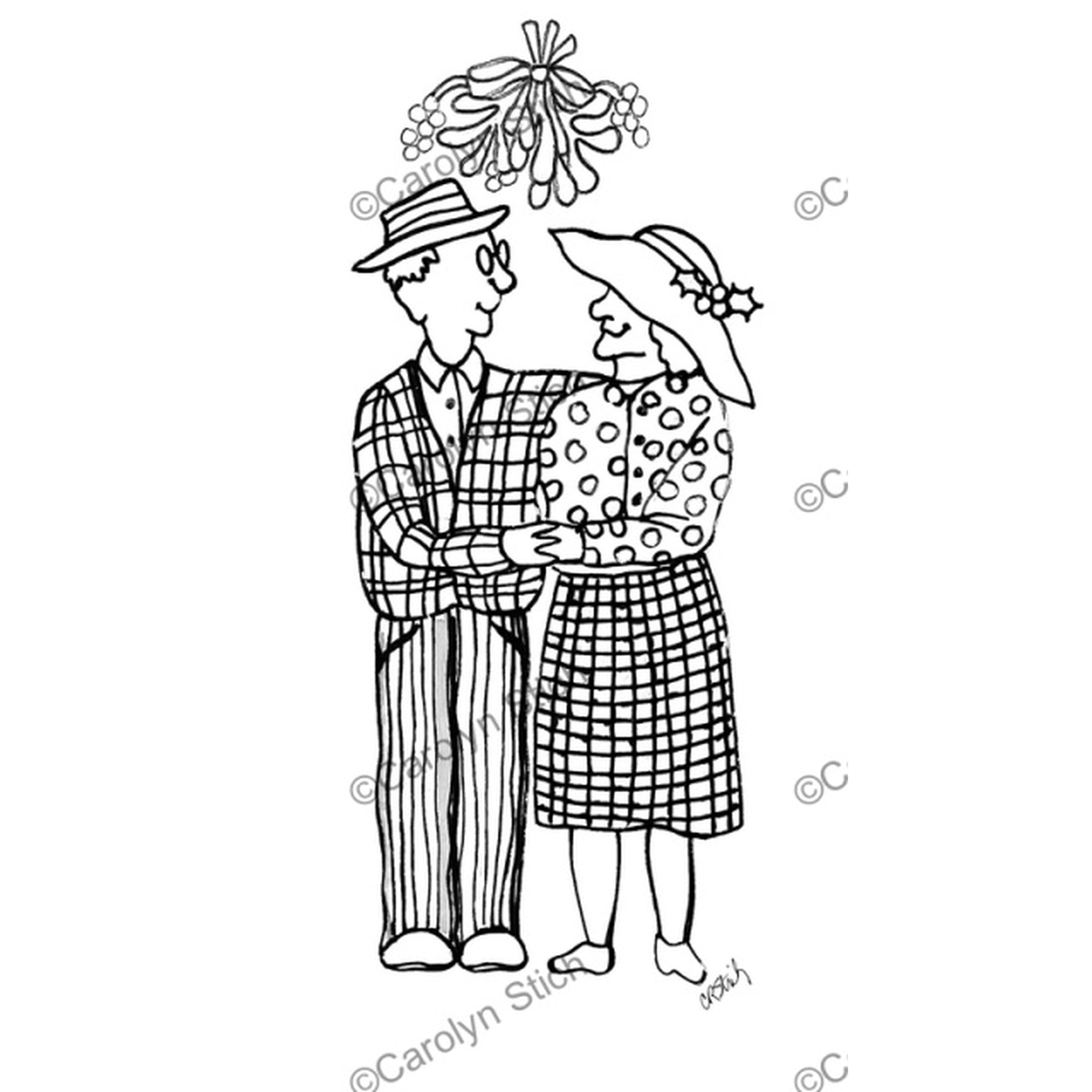 Mistletoe Bliss, rug hooking pattern