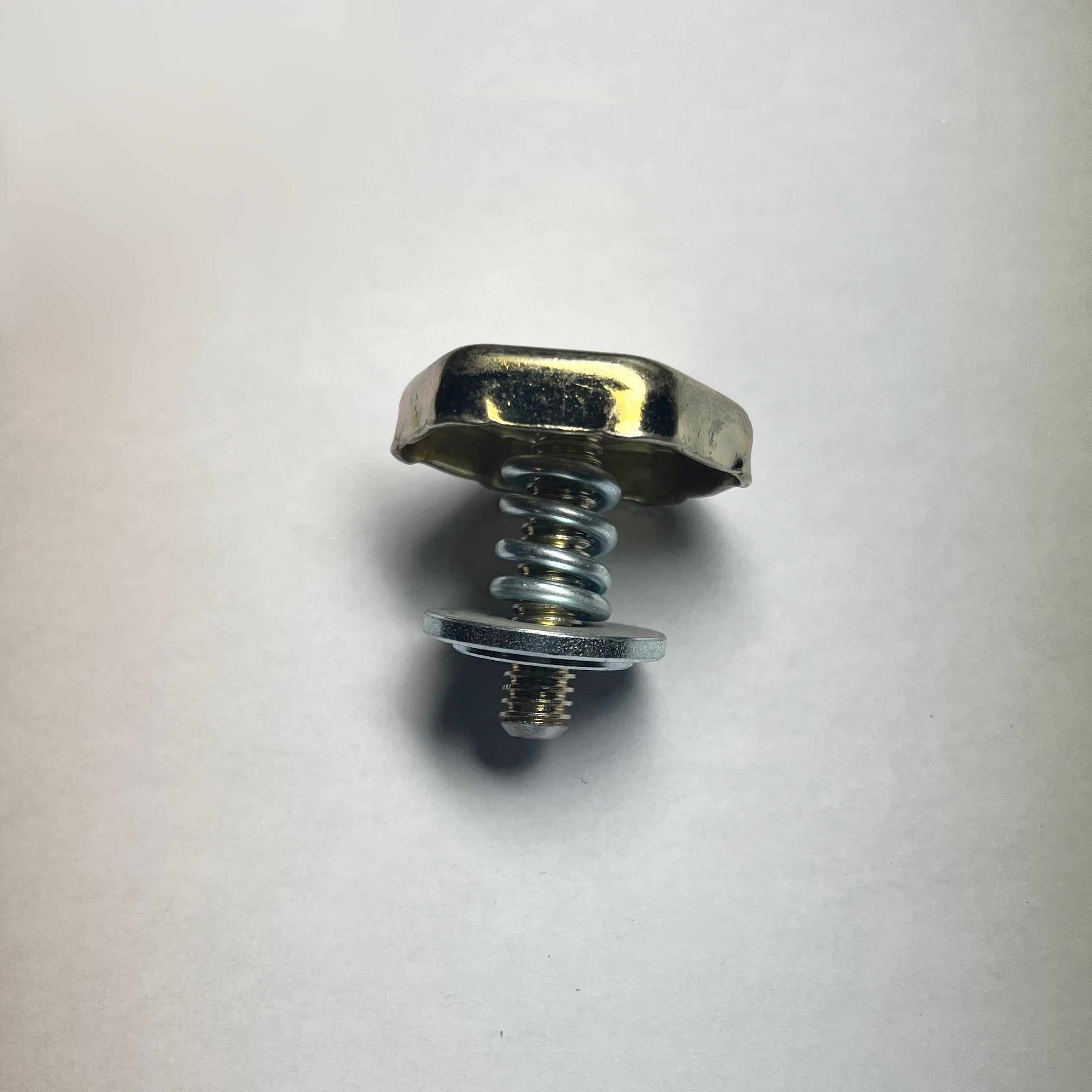 Fraser Bliss Model A Pressure Screw, Spring & Washer a Harry M. Fraser Cutter Part for the Bliss Model A cutter.