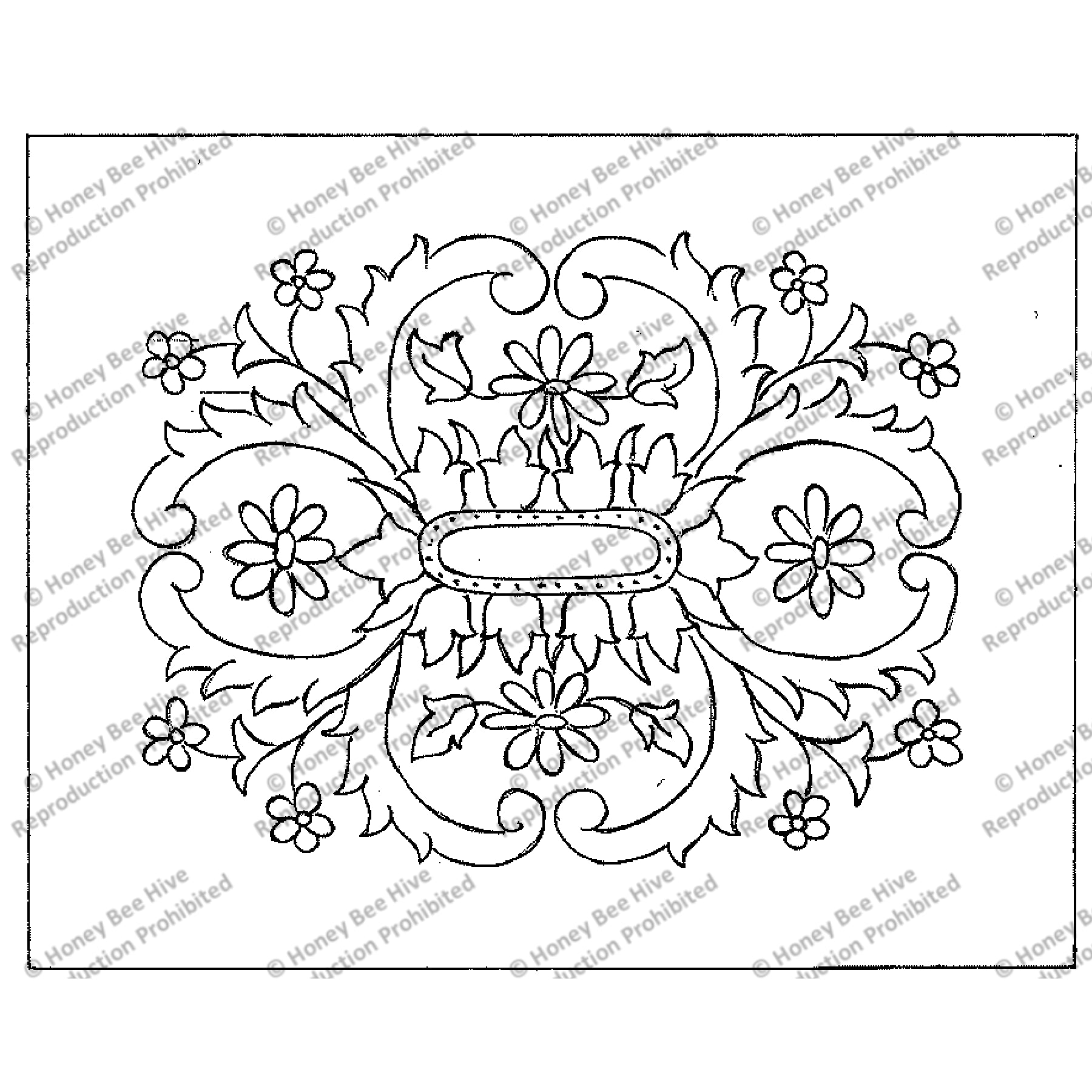 Taba, rug hooking pattern