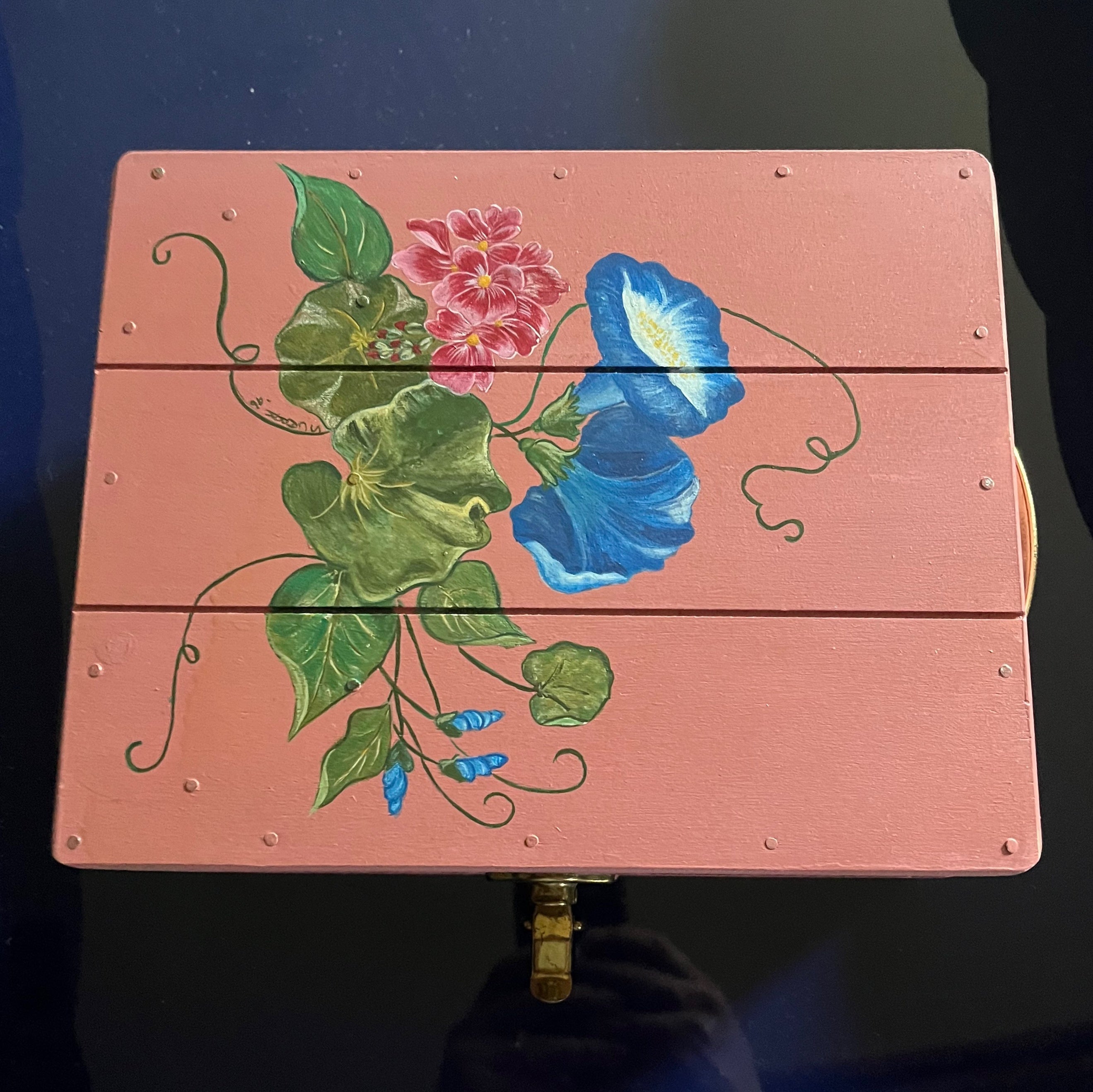 Vintage Used Bliss Model A Fabric Cutter by Fraser- with Floral Motif Storage Case