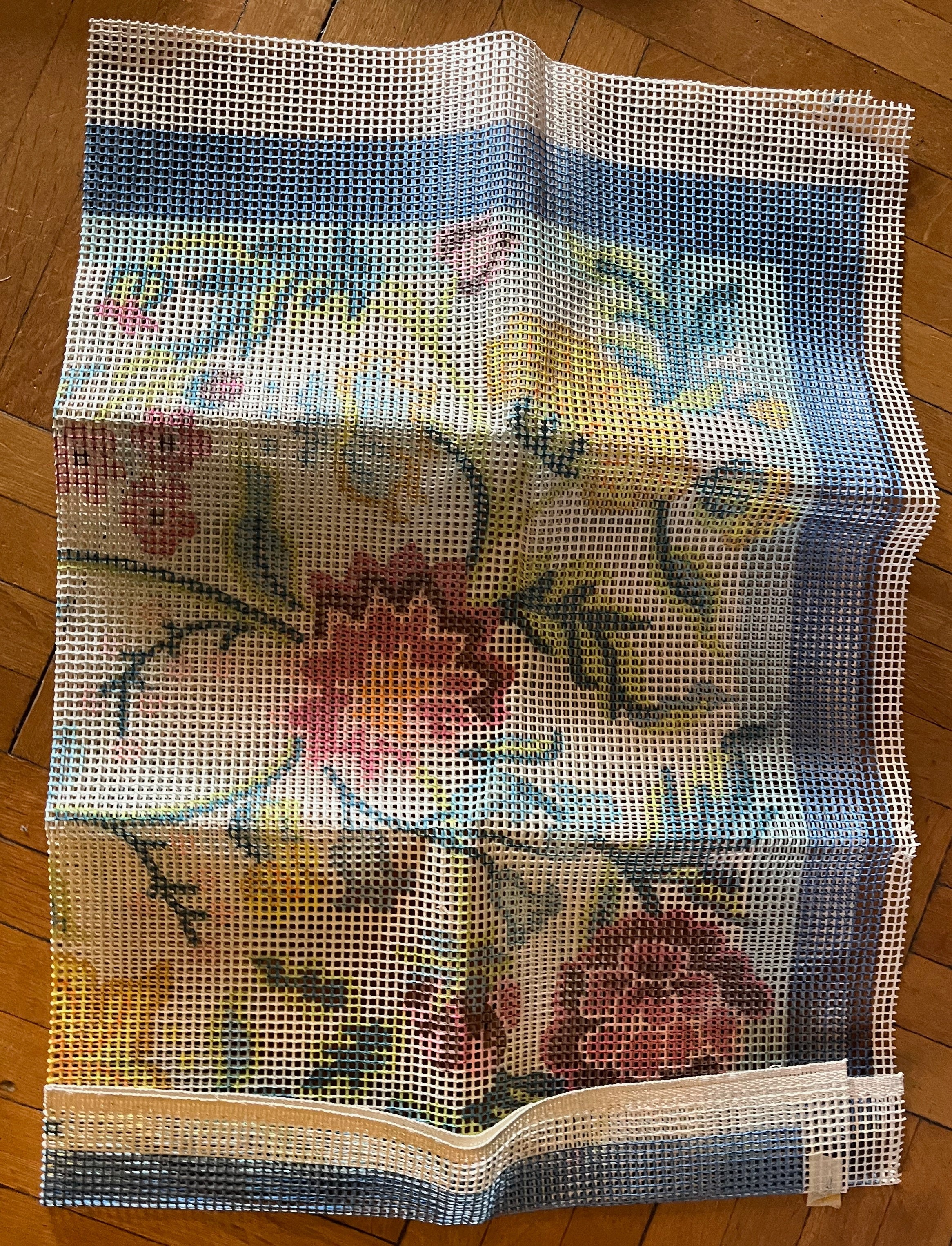 Latch Hooking Stash - Two Patterns & Yarn