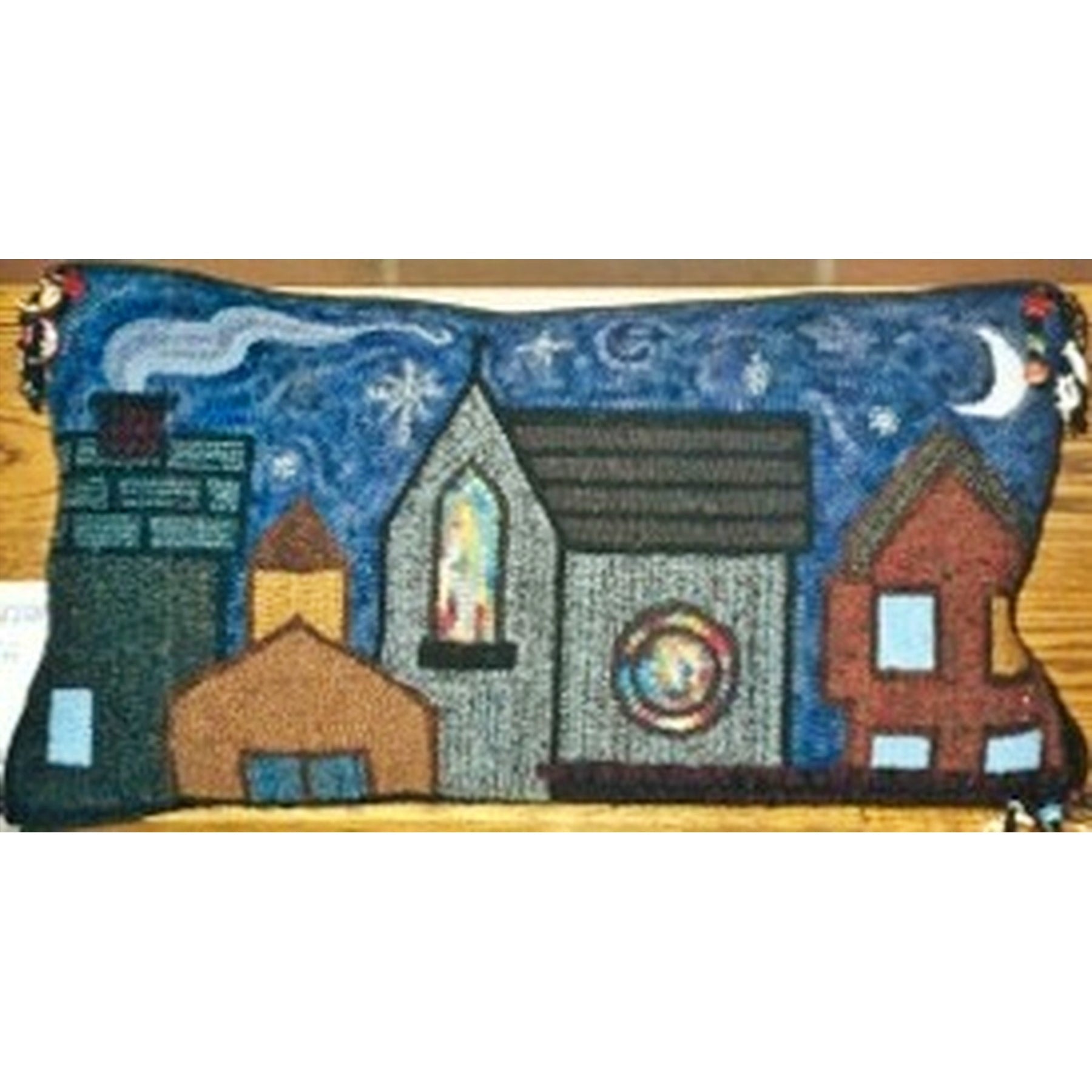 Midnight USA, rug hooked by Judith Van Arnam