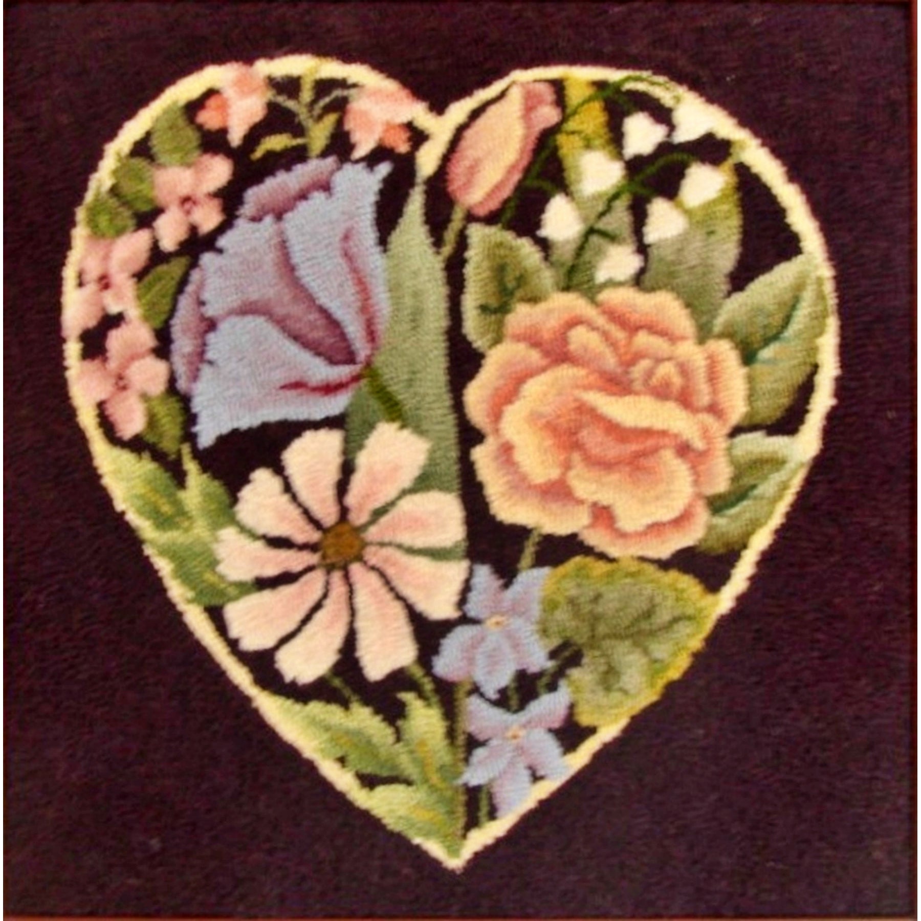 He Loves Me, rug hooked by Norm Bradley