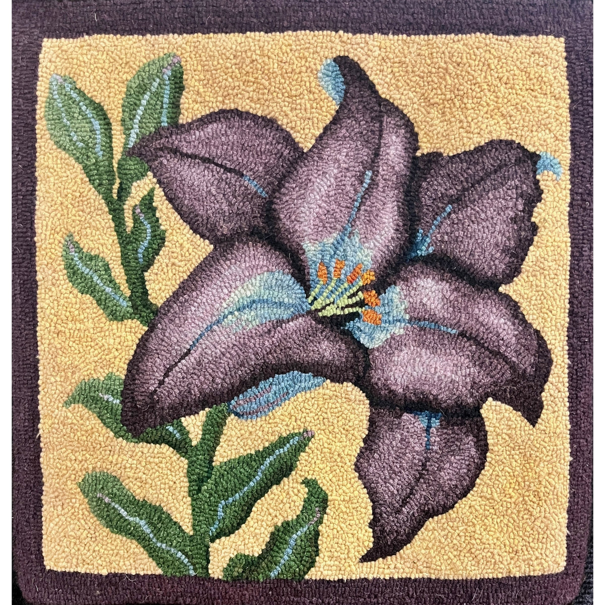 Lilly O'Keefe, rug hooked by Jen Kleinhenz