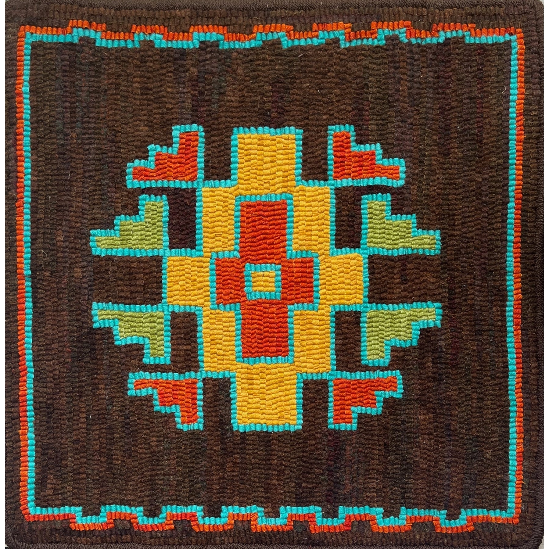 Big Navajo, rug hooked by Martha Lowry