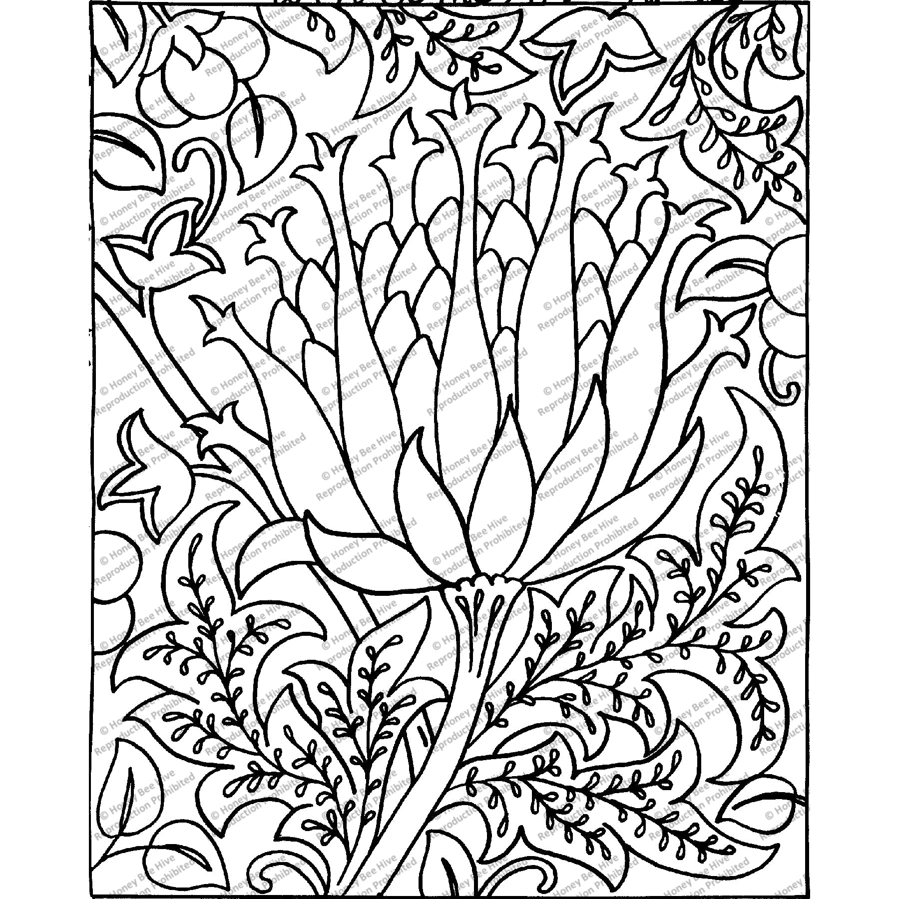 Winsome Art, rug hooking pattern