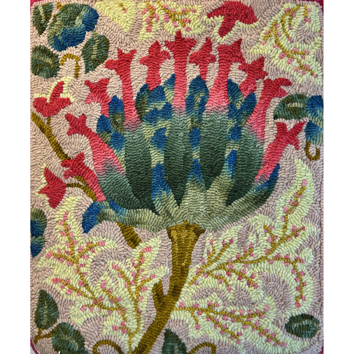 Winsome Art, rug hooked by Jenifer Rudolph