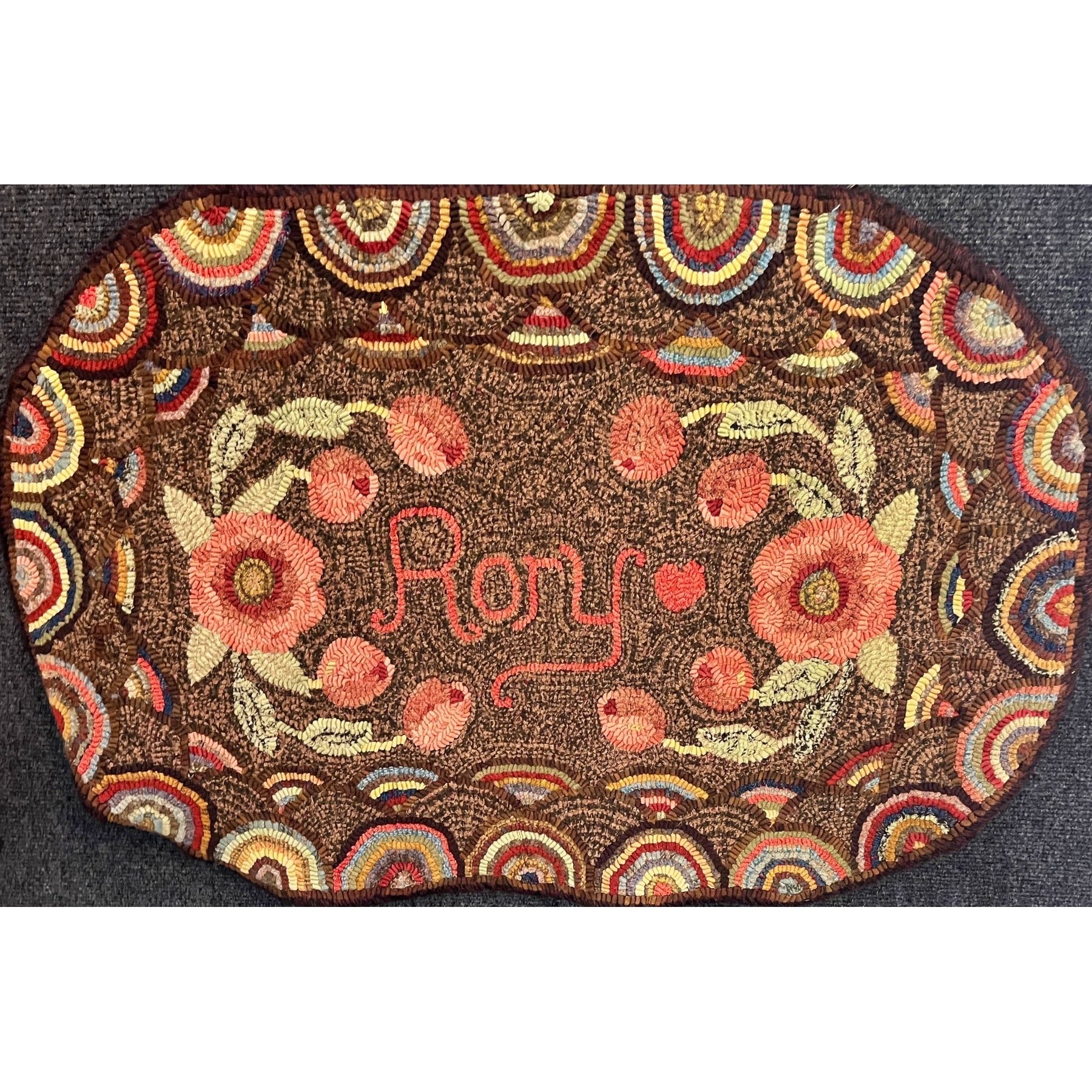 Williams Antiques, rug hooked by Cheryl Halliday