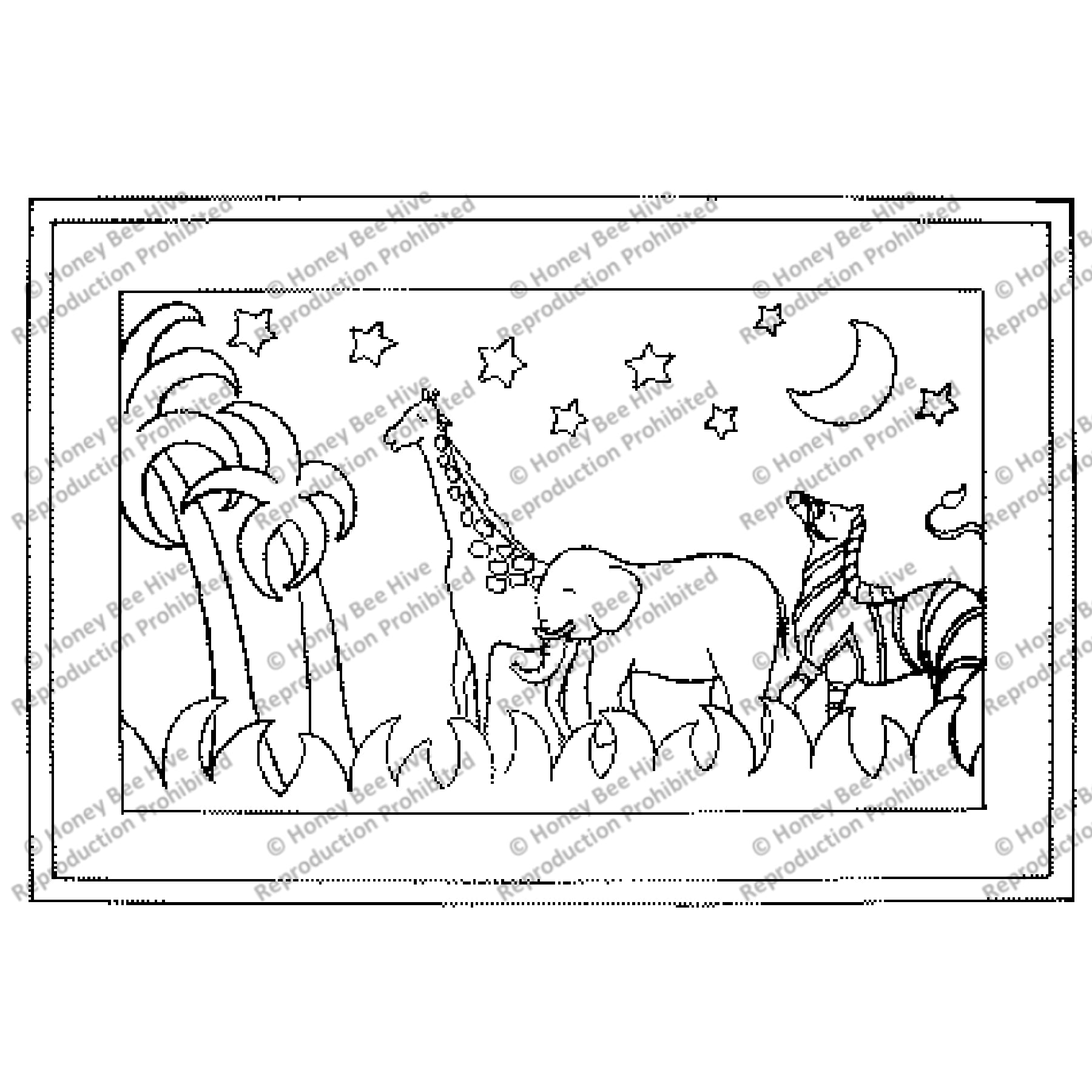 The Sweet Home, rug hooking pattern