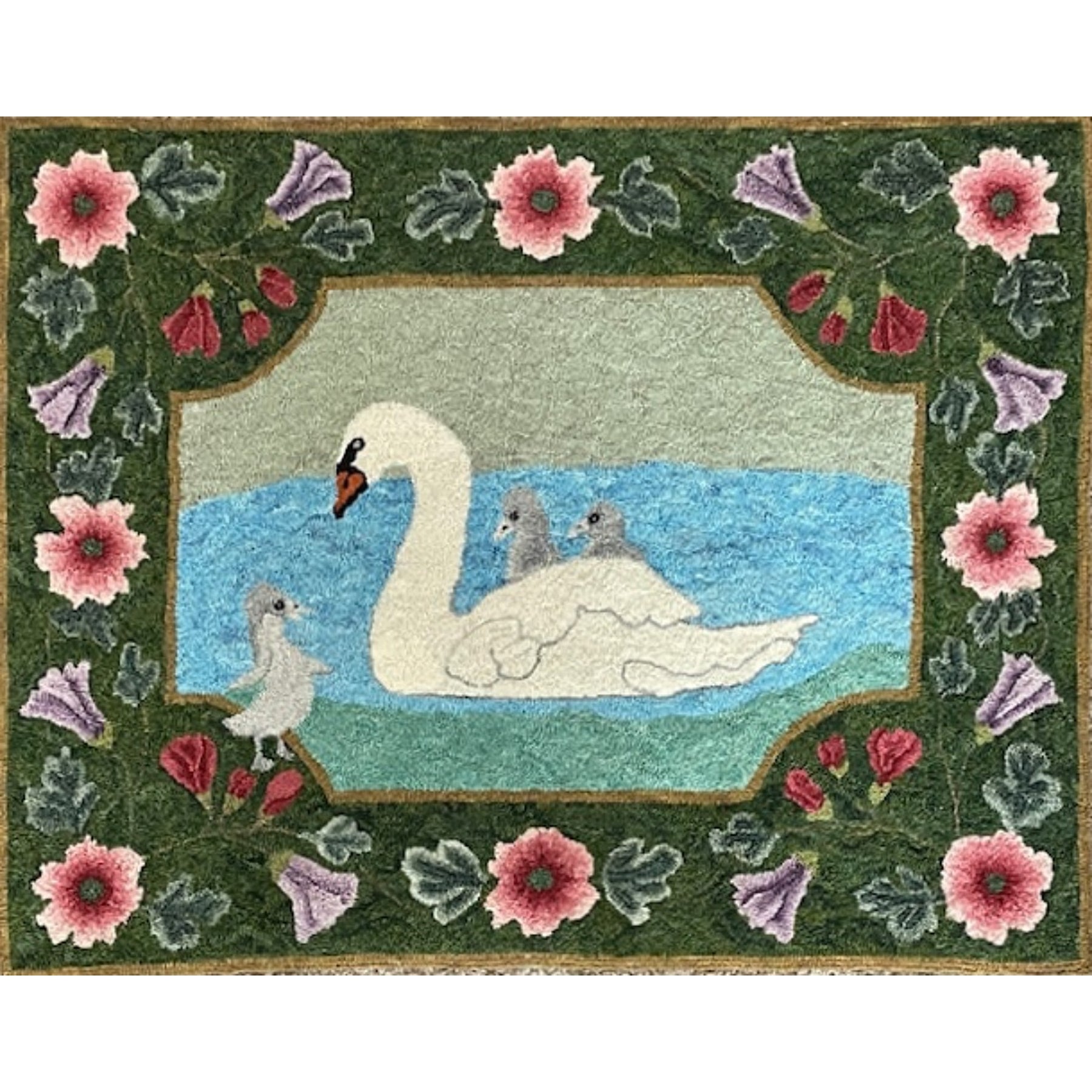 Help Me Up, rug hooked by Jenna Sleeper