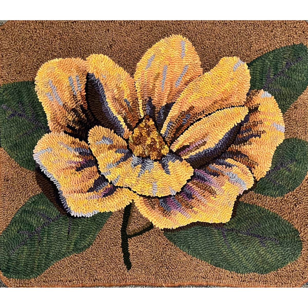 Giant of Magnolia, rug hooked by Connie Bradley