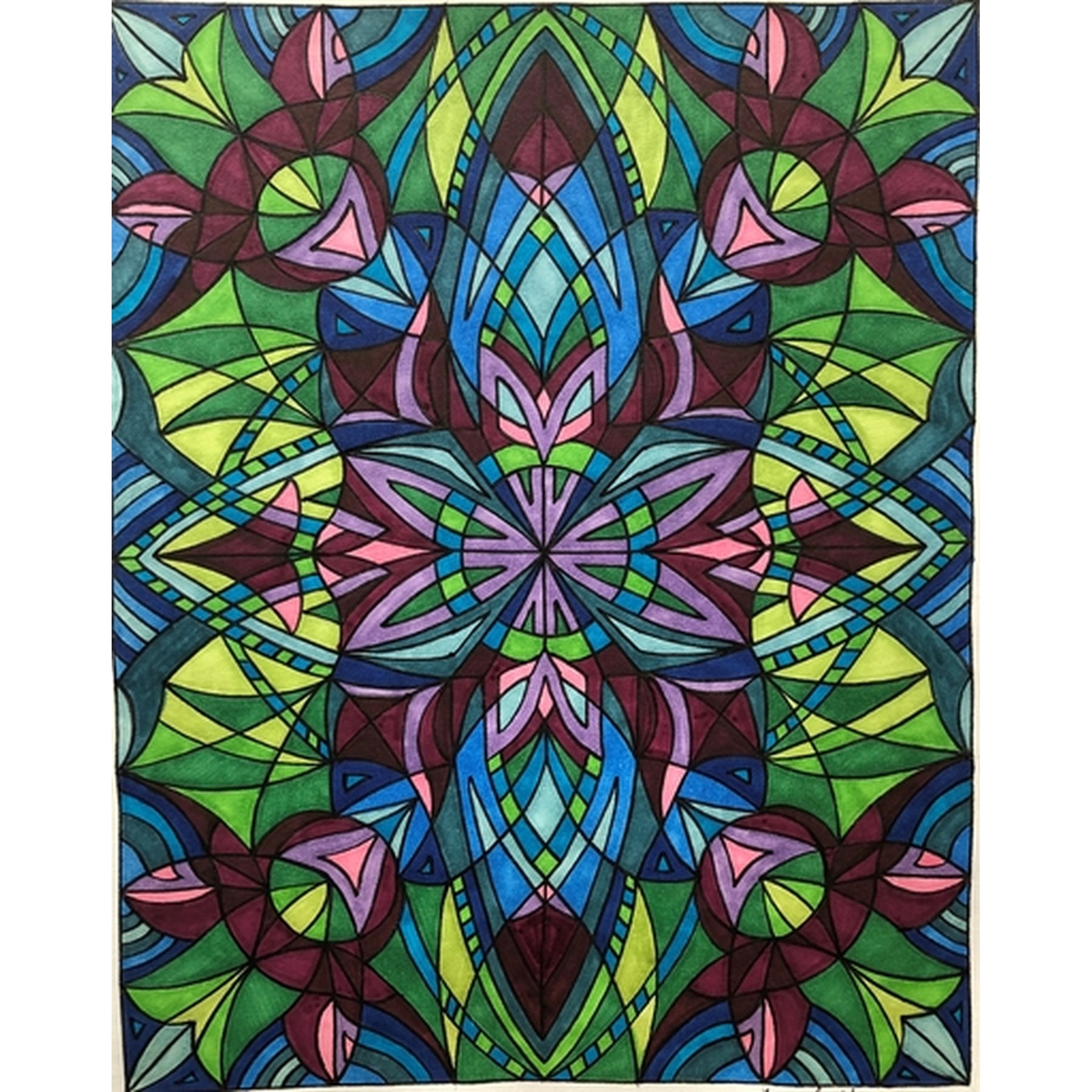 Batchelor Button, rug hooking pattern