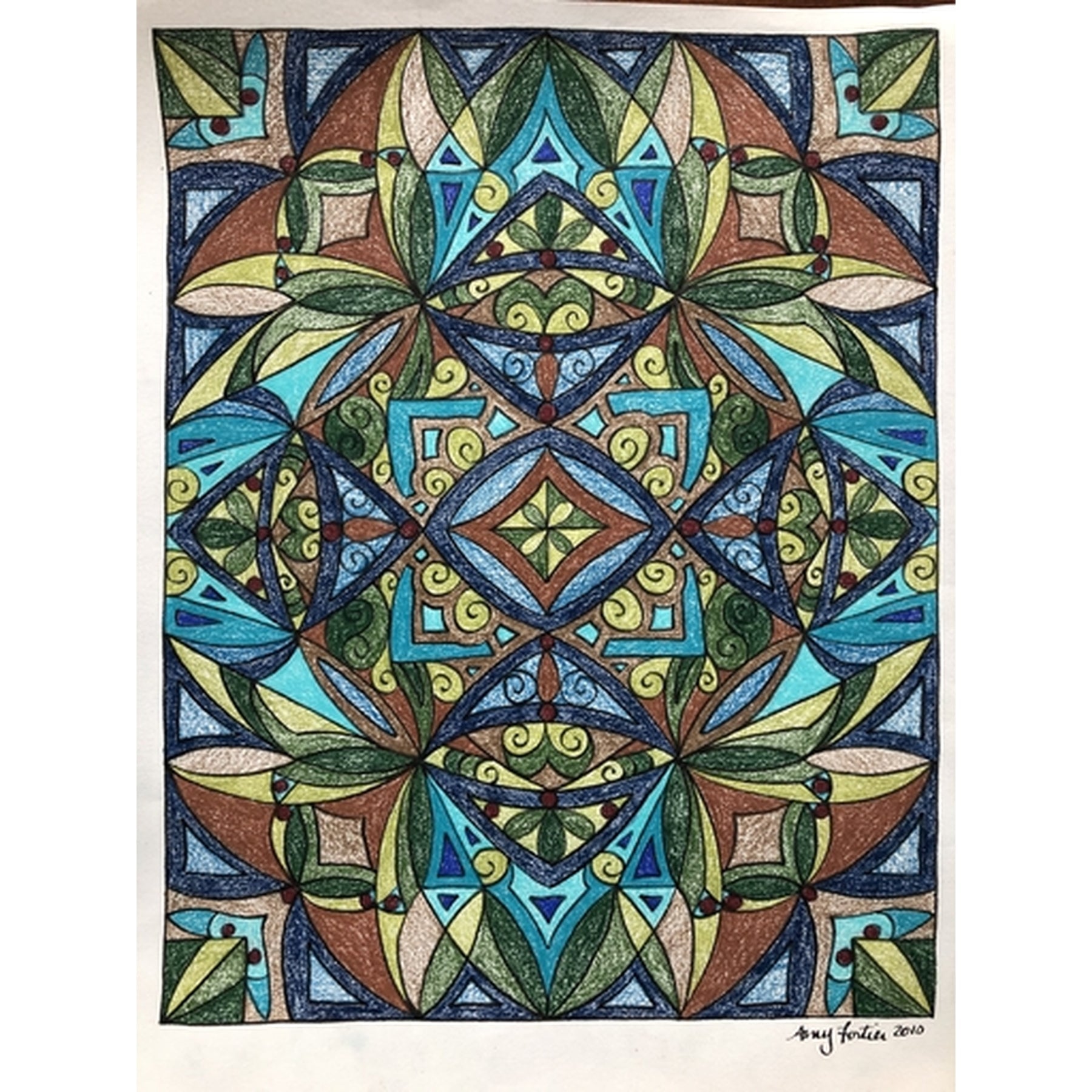 Chiroptera, rug hooking pattern