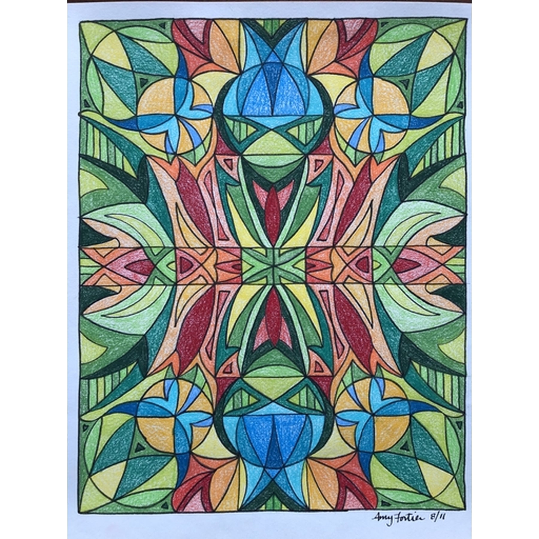 Mariposa, rug hooking pattern