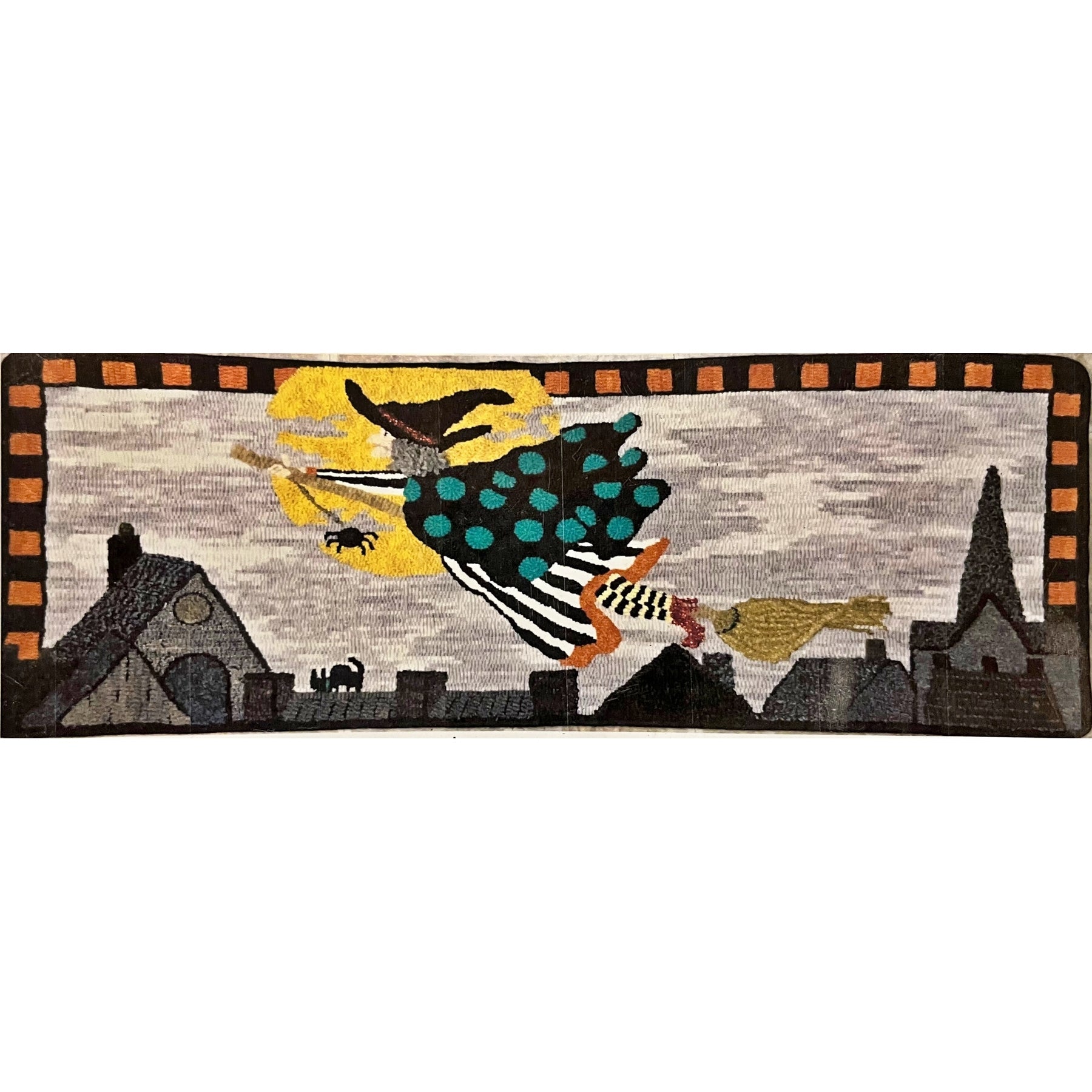 Witch e Poo, rug hooked by Unknown