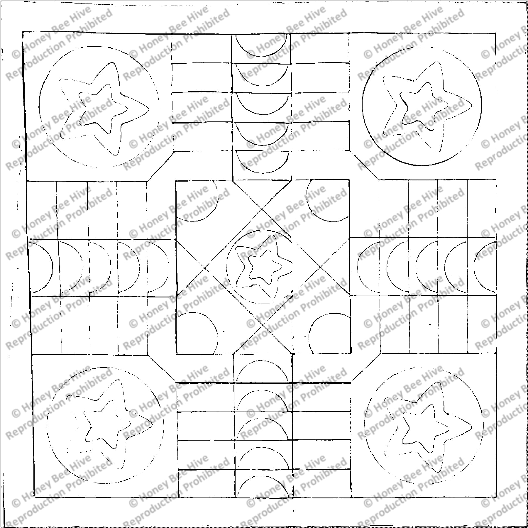 Games for Ewe Small, rug hooking pattern