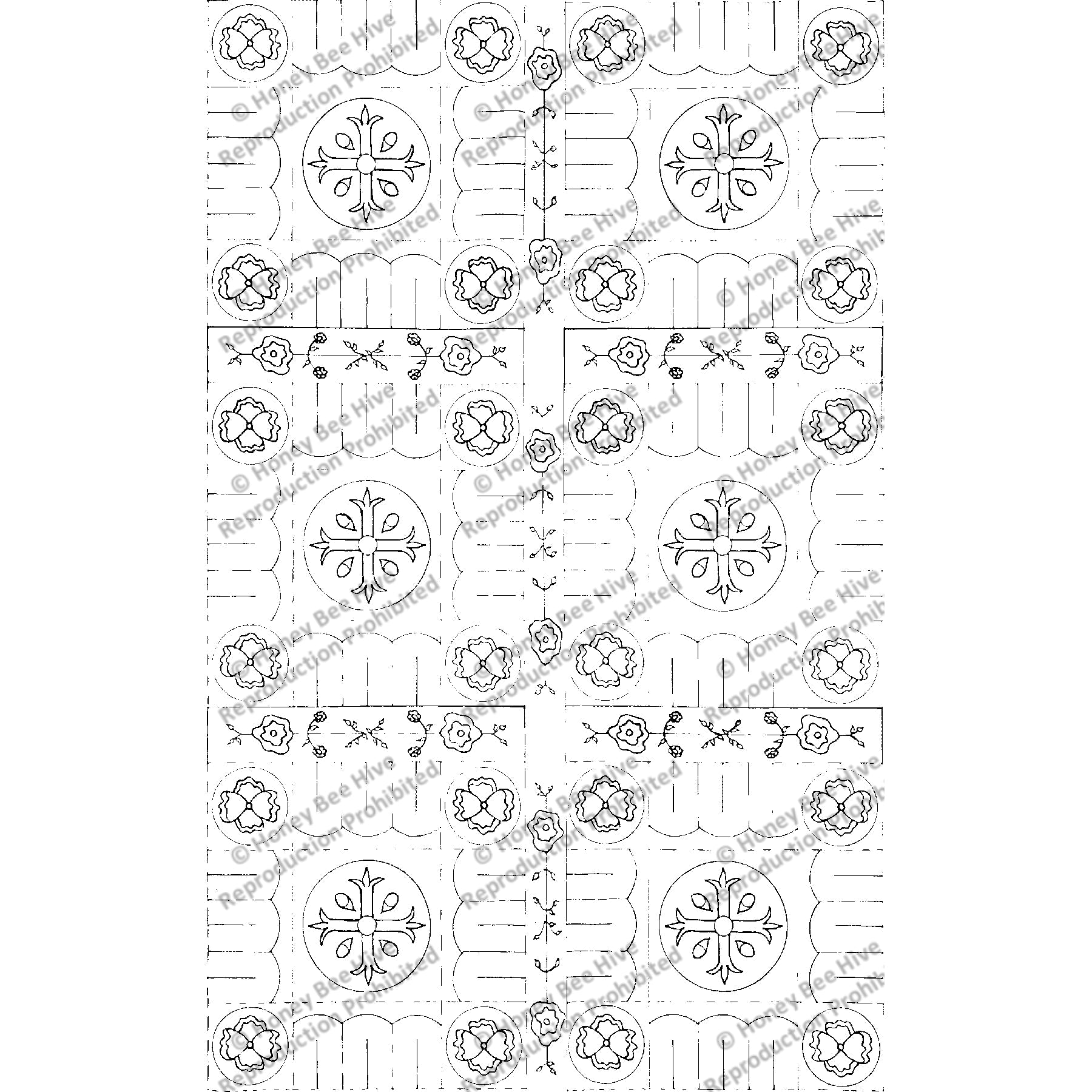 Kaycee II, rug hooking pattern