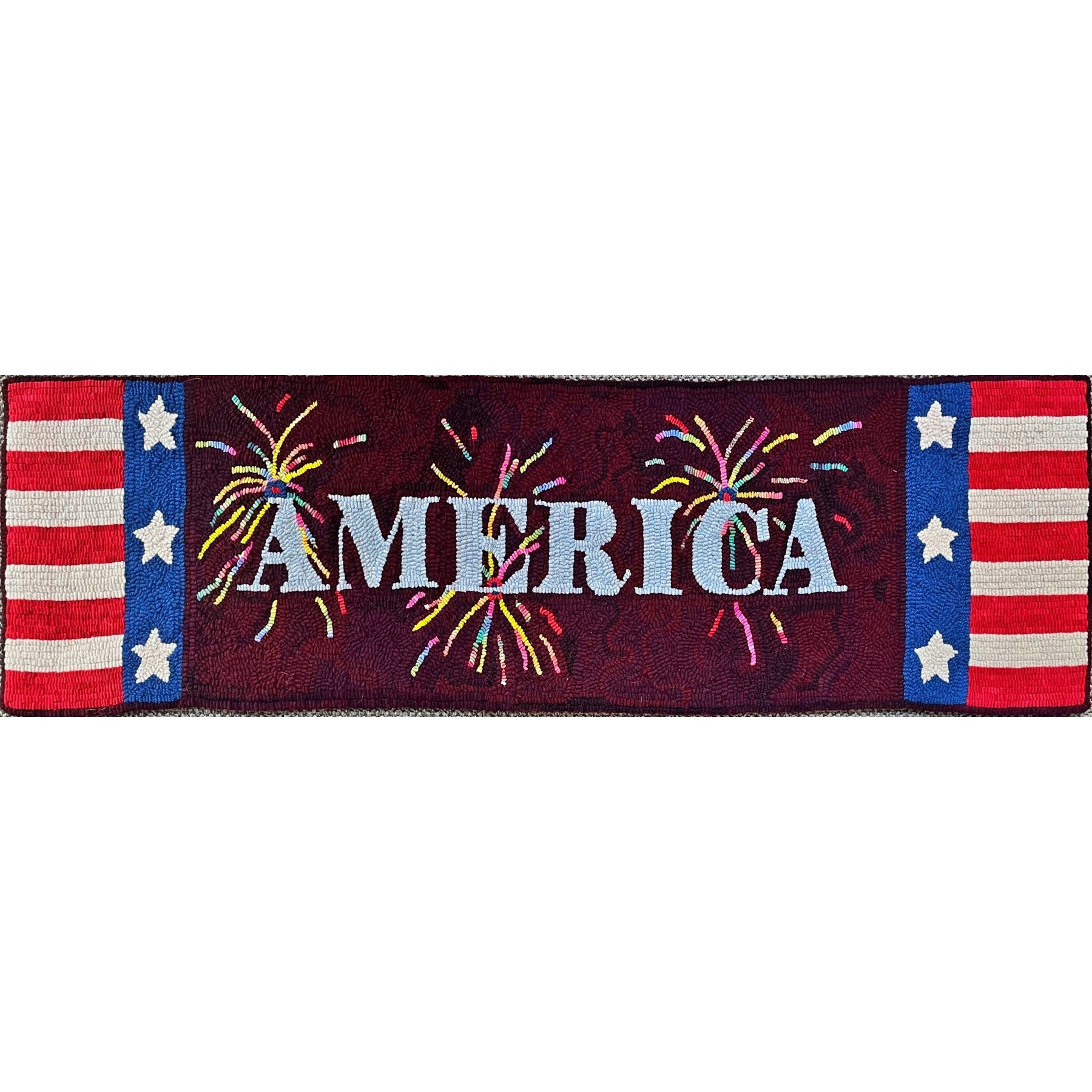 America, rug hooked by Rebecca Cook