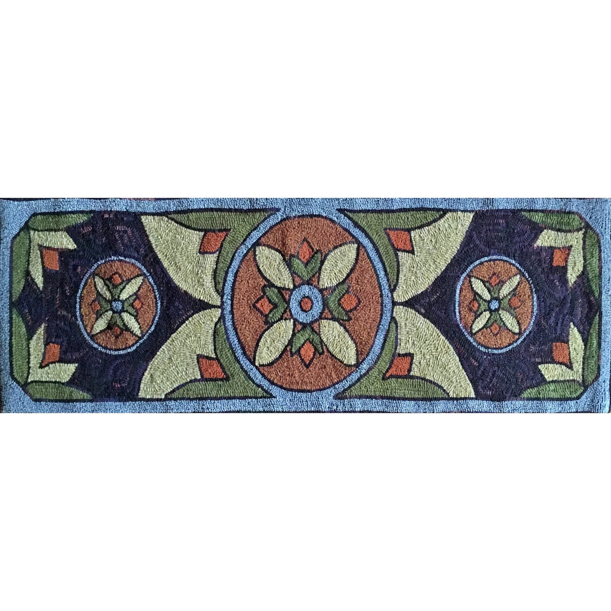Hedwig, rug hooked by Claudia Lampley